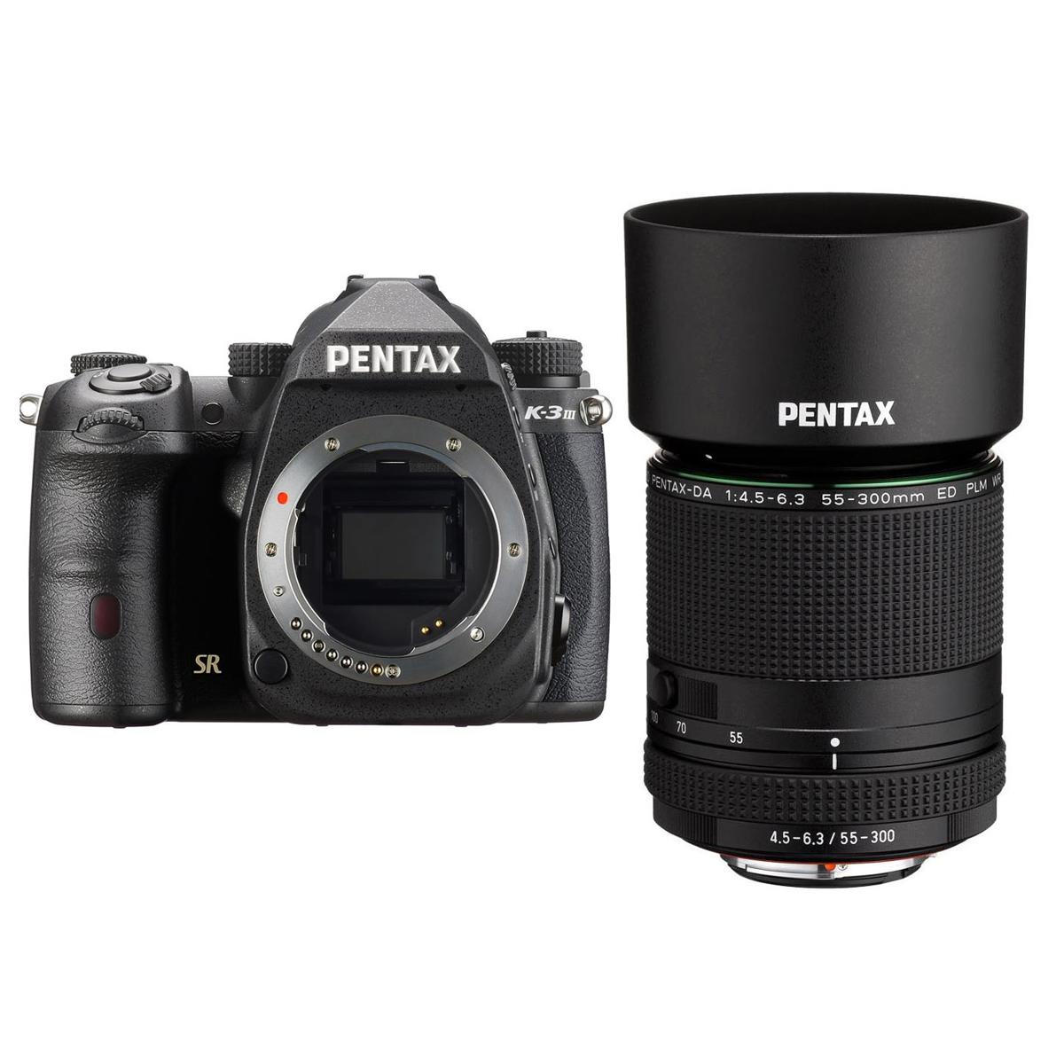 

Pentax K-3 Mark III APS-C-Format DSLR Camera Black with 55-300mm f/4.5-6.3 Lens