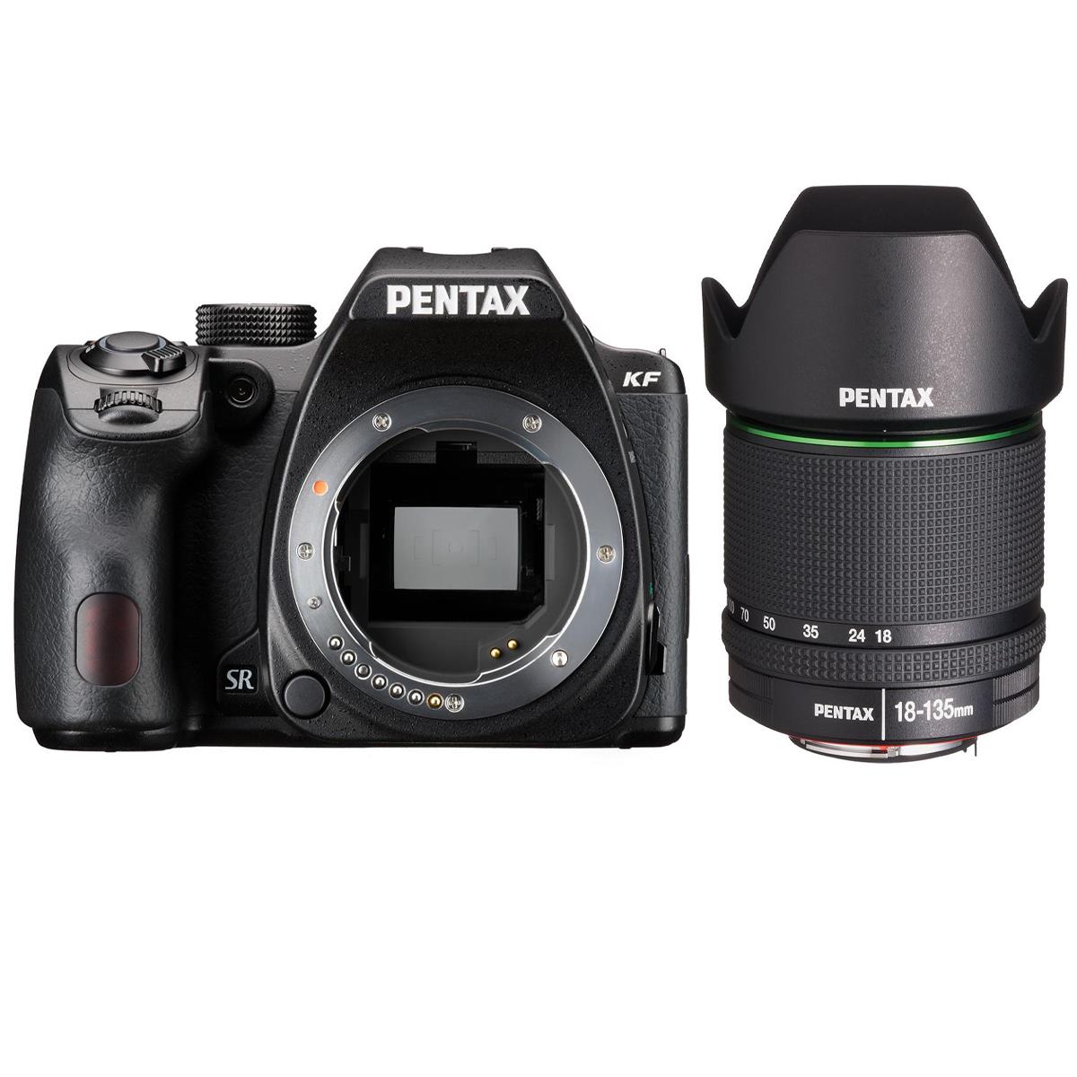 Pentax KF DSLR Camera Body, Black with 18-135mm f/3.5-5.6 Lens -  01184 K1