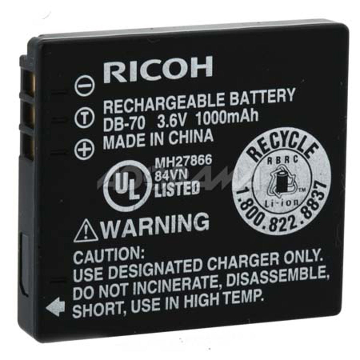 Image of Ricoh DB-70 3.6V 1000mAh Rechargeable Lithium-Ion Battery