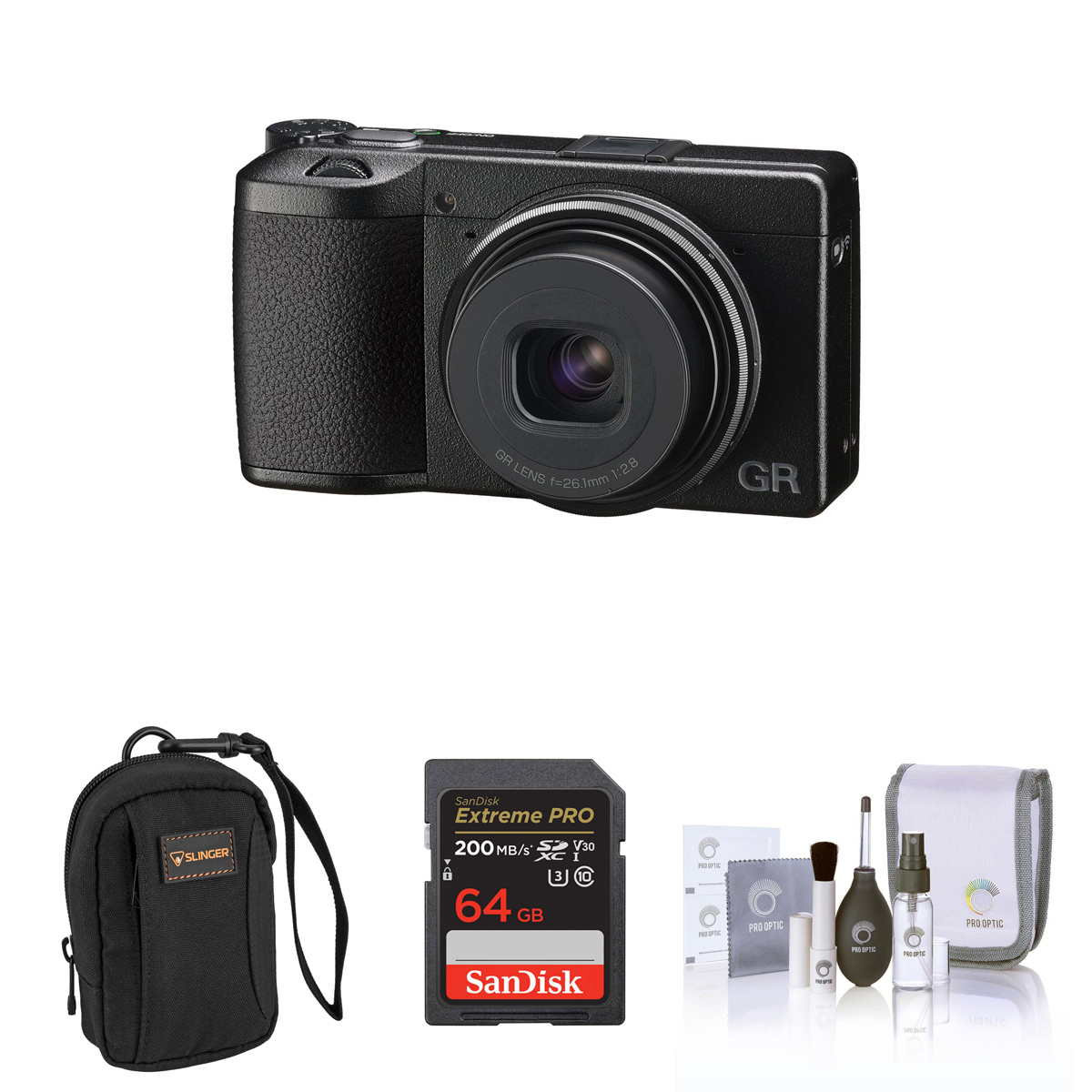 

Ricoh GR IIIx Compact Digital Camera with Accessories Kit