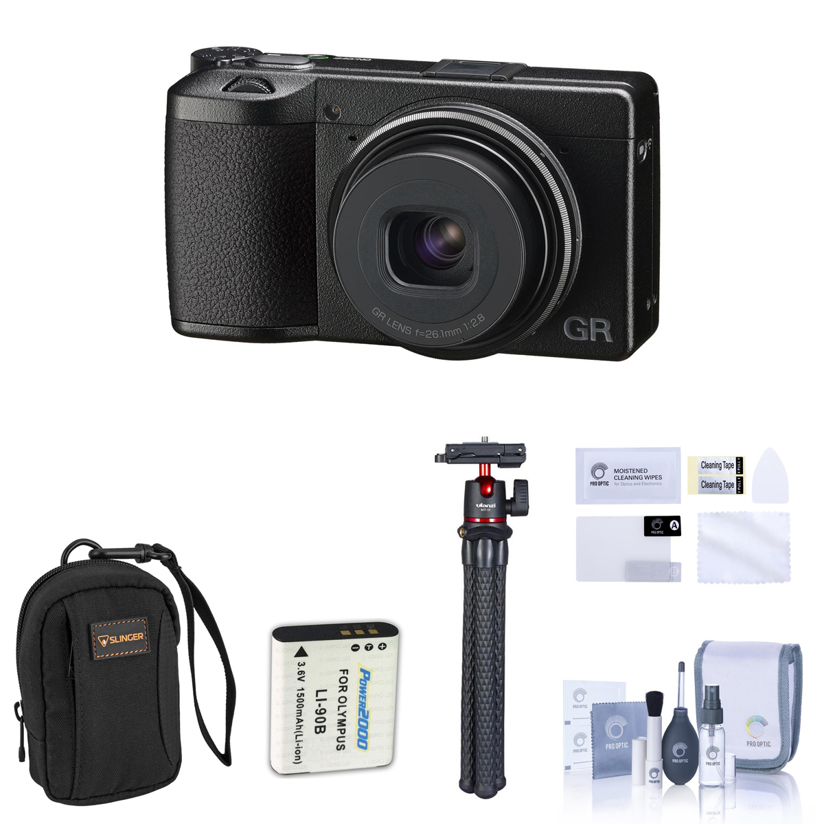 

Ricoh GR IIIx Compact Digital Camera with Essential Accessories Kit