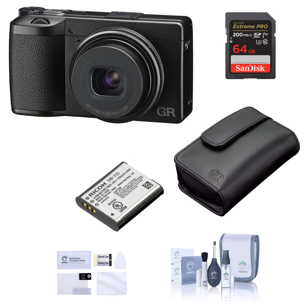 

Ricoh GR IIIx Compact Digital Camera with Premium Accessories Kit