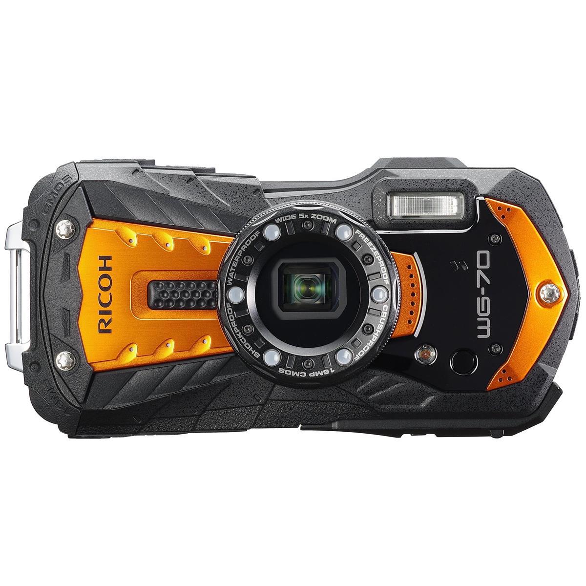 

Ricoh WG-70 All-Weather Compact Digital Camera, Orange