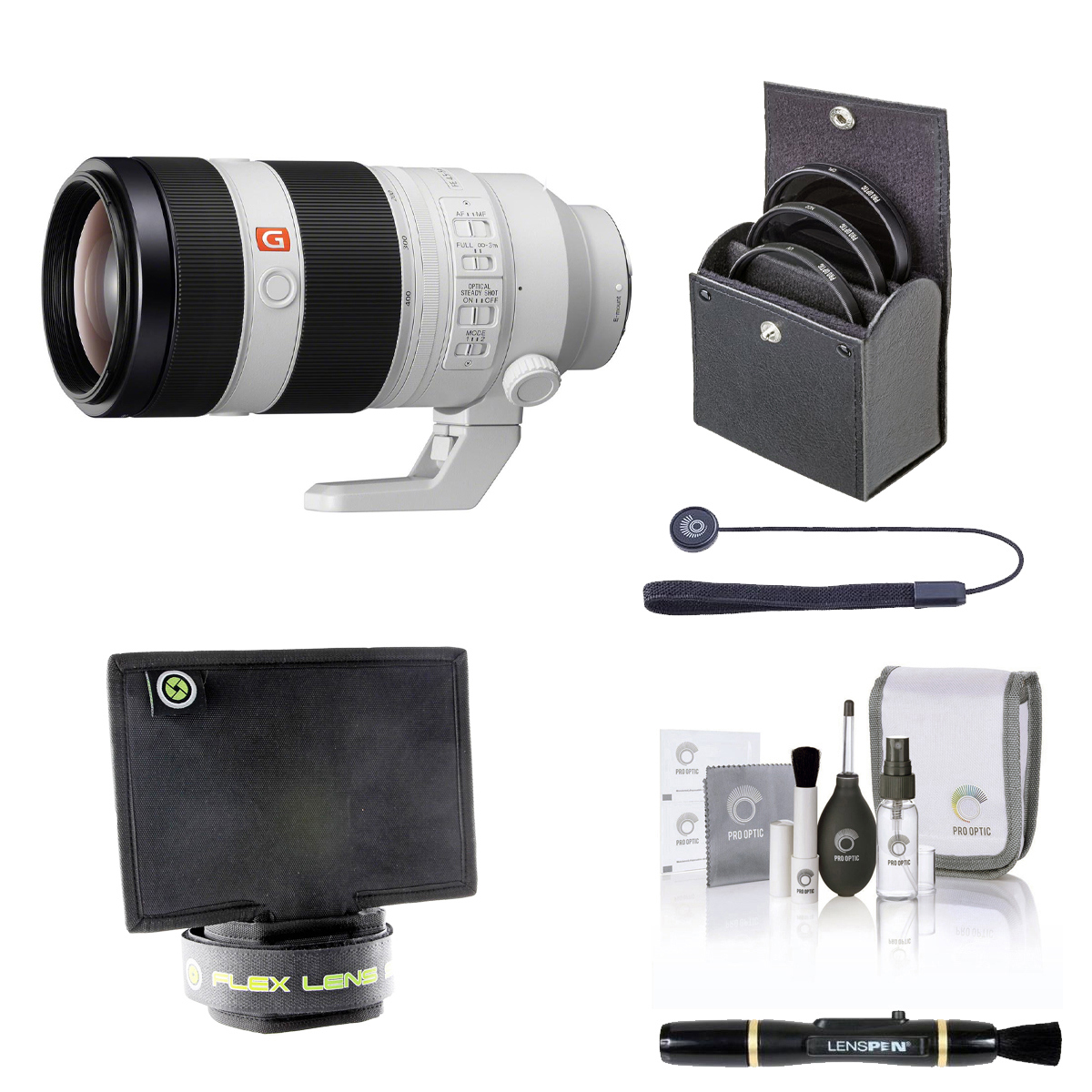 

Sony FE 100-400mm f/4.5-5.6 GM OSS Lens for Sony E with Accessories Kit