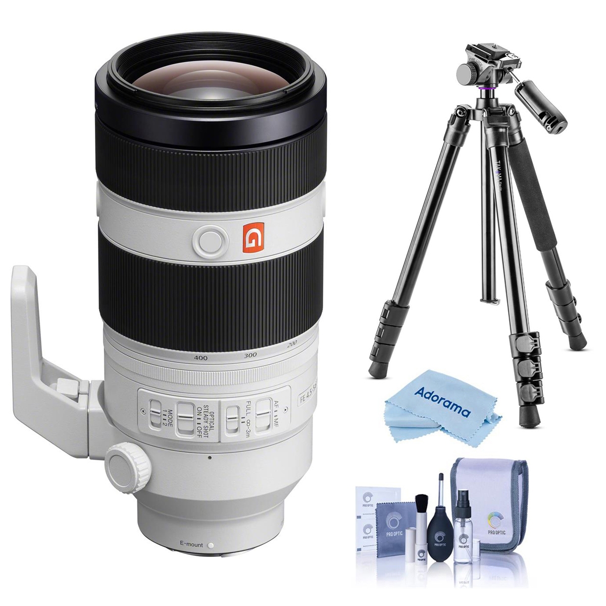 

Sony FE 100-400mm f/4.5-5.6 GM OSS Lens for Sony E w/Alta Pro 264AT Tripod Kit
