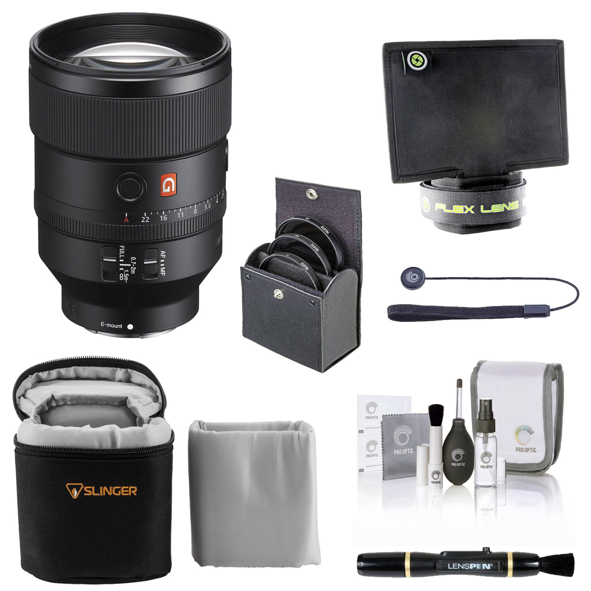 

Sony FE 135mm F1.8 GM Lens for Sony E with Accessories Kit