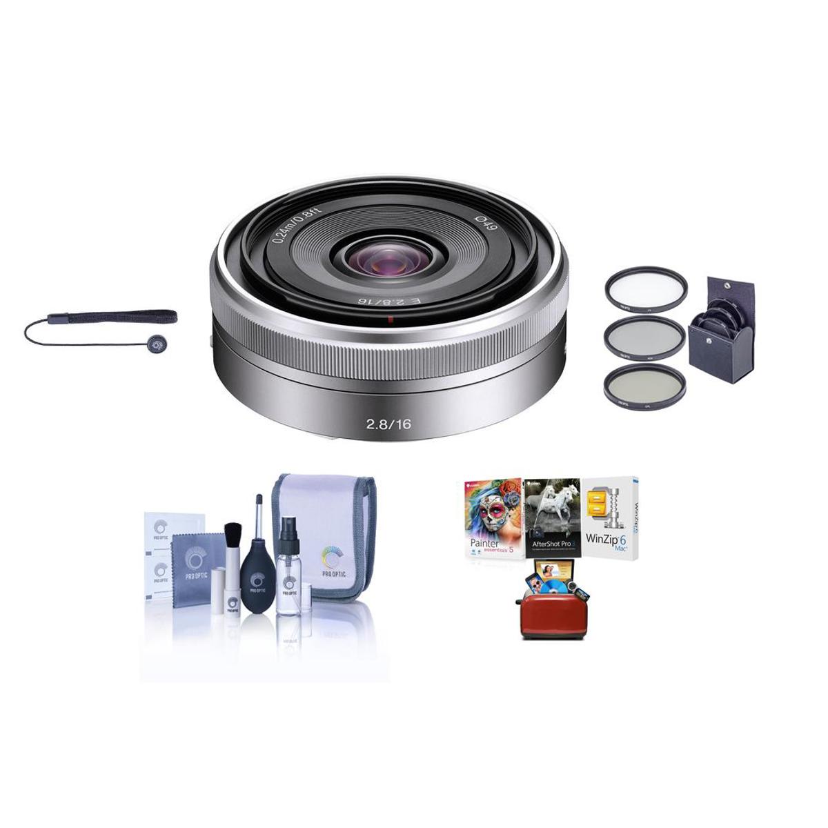 

Sony E 16mm f/2.8 Lens with Free Mac Software & Accessories Kit