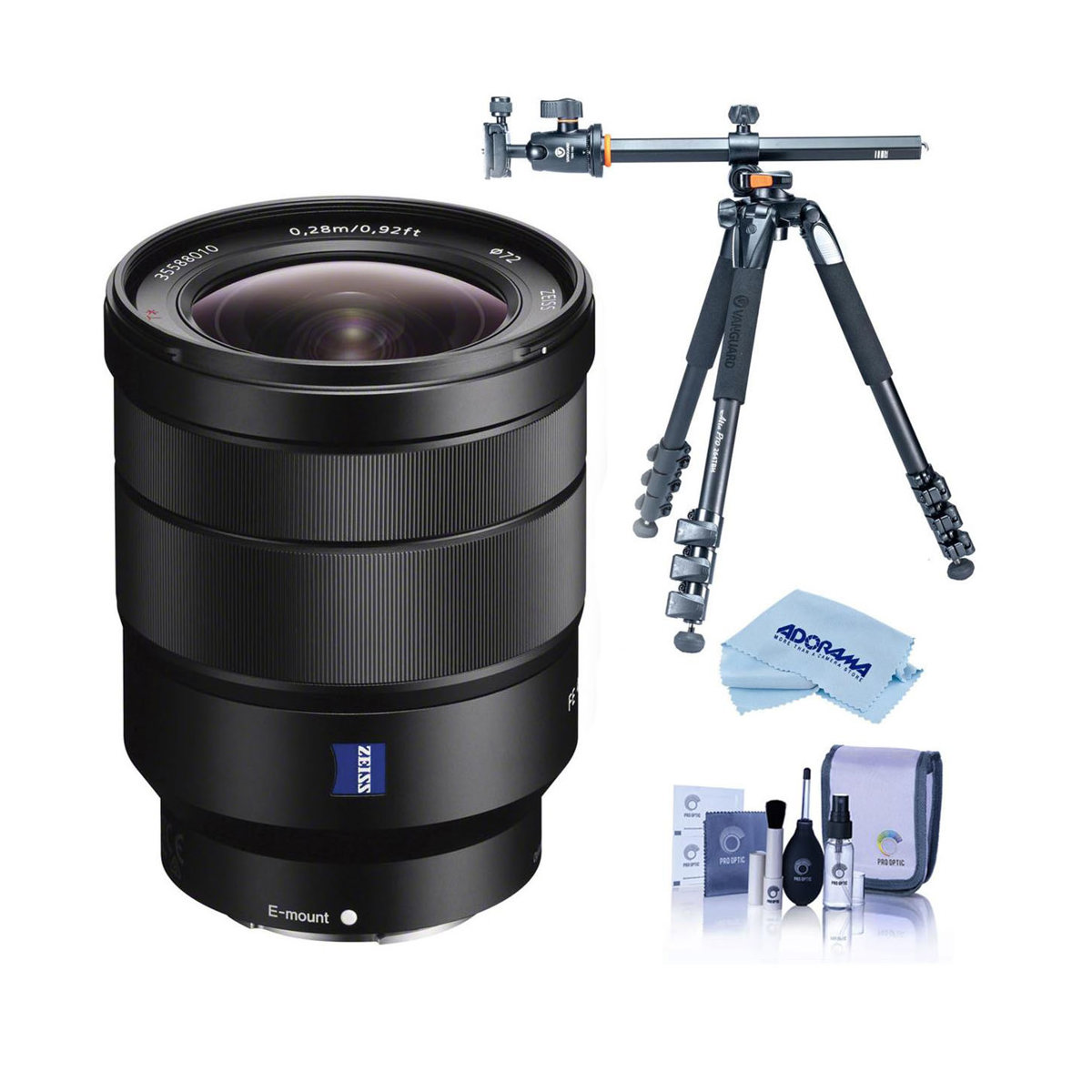 

Sony Vario-Tessar T* FE 16-35mm f/4 ZA OSS Lens for Sony E w/Alta Pro Tripod Kit
