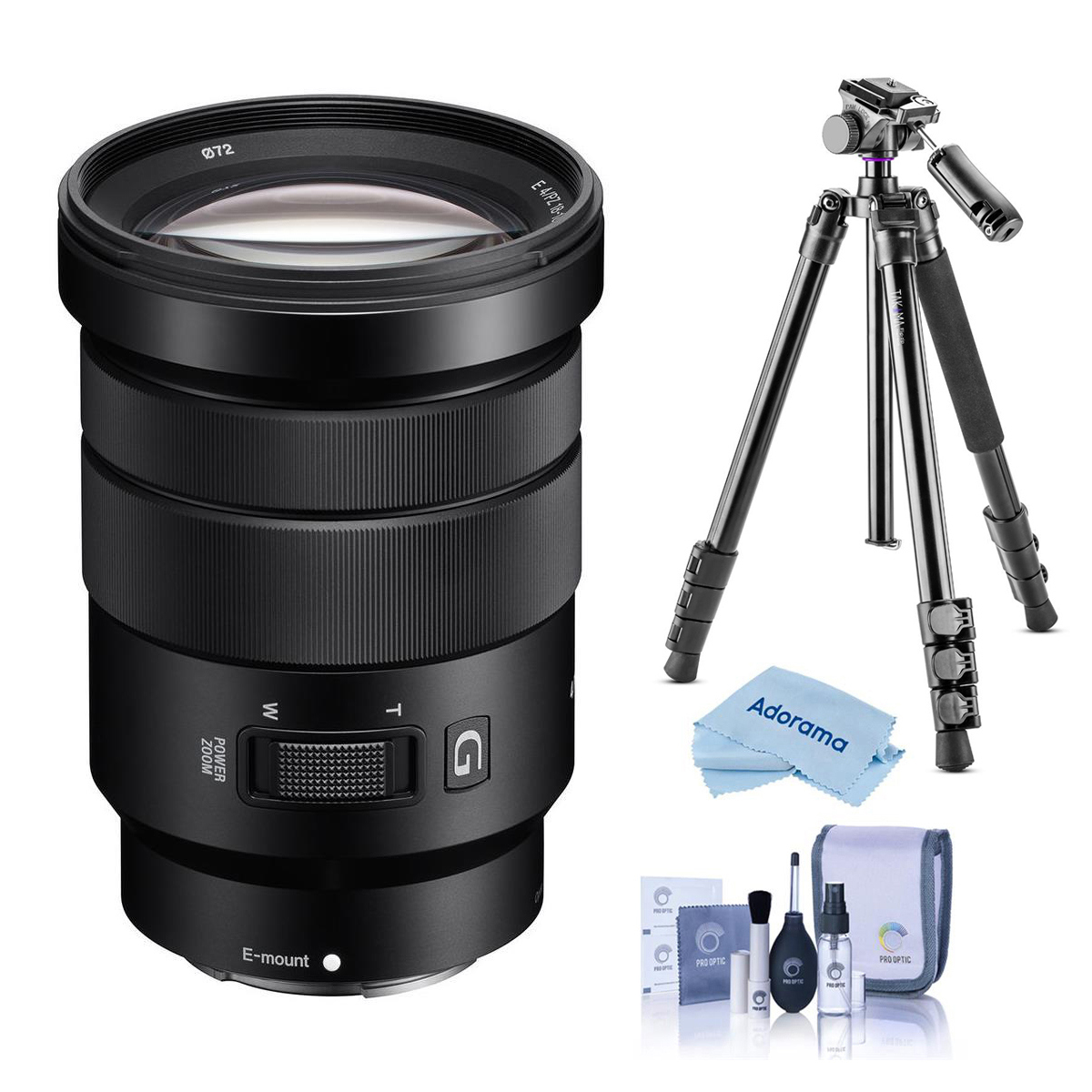 

Sony E PZ 18-105mm f/4.0 G OSS Lens for Sony E with Alta Pro 264AT Tripod Kit