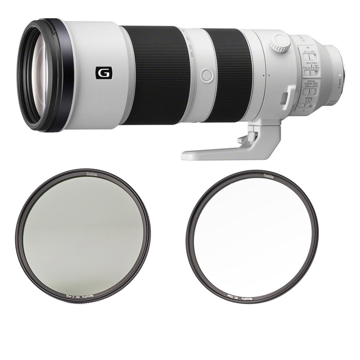 

Sony FE 200-600mm f/5.6-6.3 G OSS Lens for Sony E with Haida 95mm Filter Kit