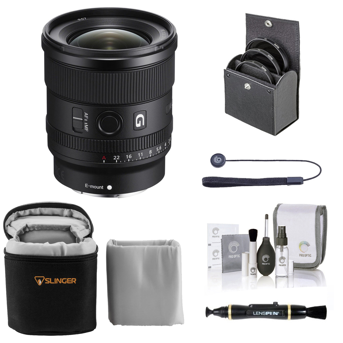 

Sony FE 20mm f/1.8 G Lens for Sony E with Accessories Kit
