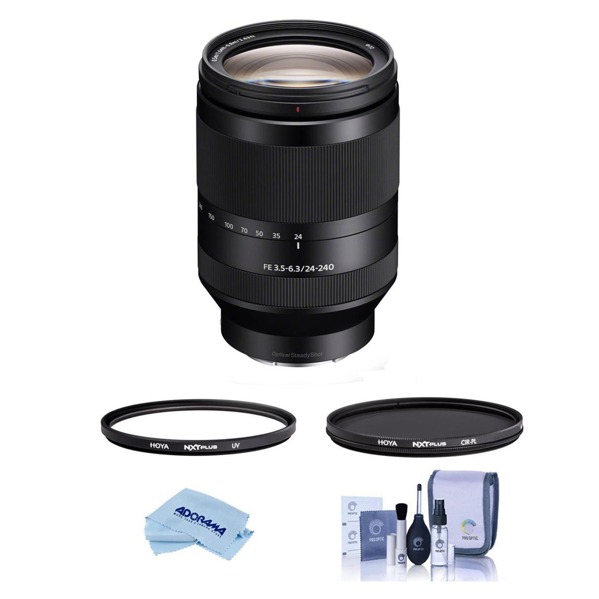 

Sony FE 24-240mm f/3.5-6.3 OSS Lens for Sony E with Hoya 72mm UV+CPL Filter Kit