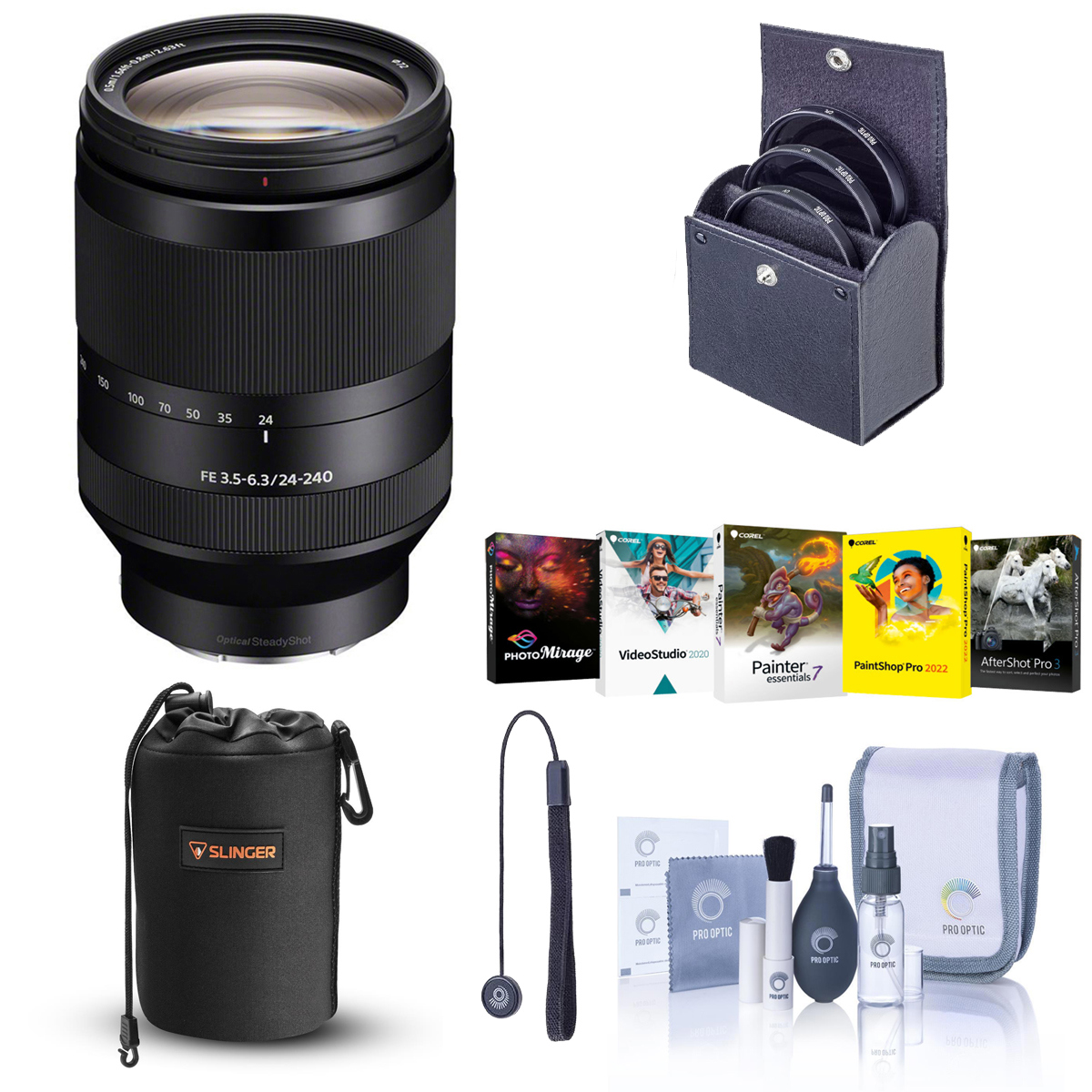 

Sony FE 24-240mm f/3.5-6.3 OSS Lens for Sony E with Free Accessories Kit