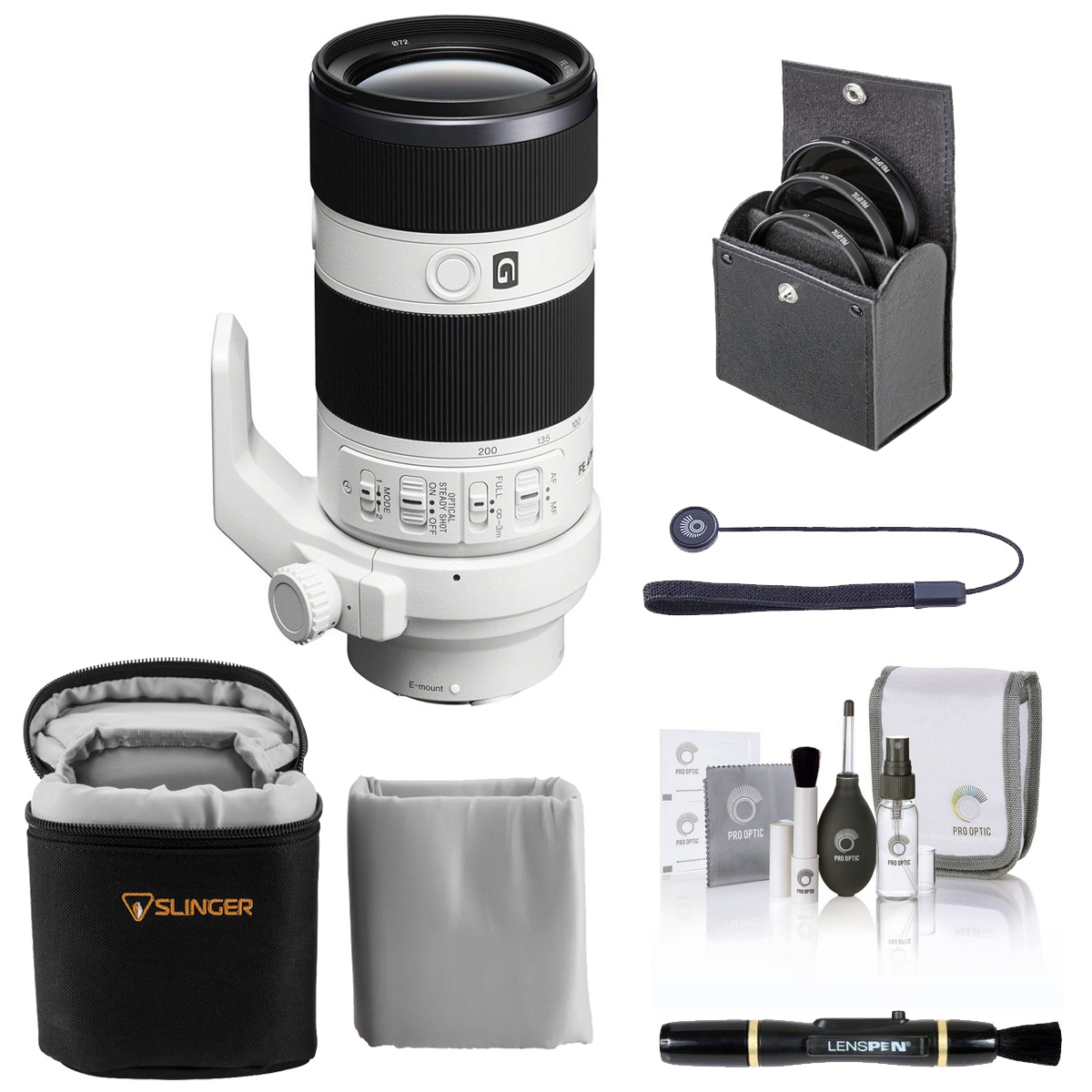 

Sony FE 70-200mm f/4.0 G OSS Lens for Sony E with Essentials Kit