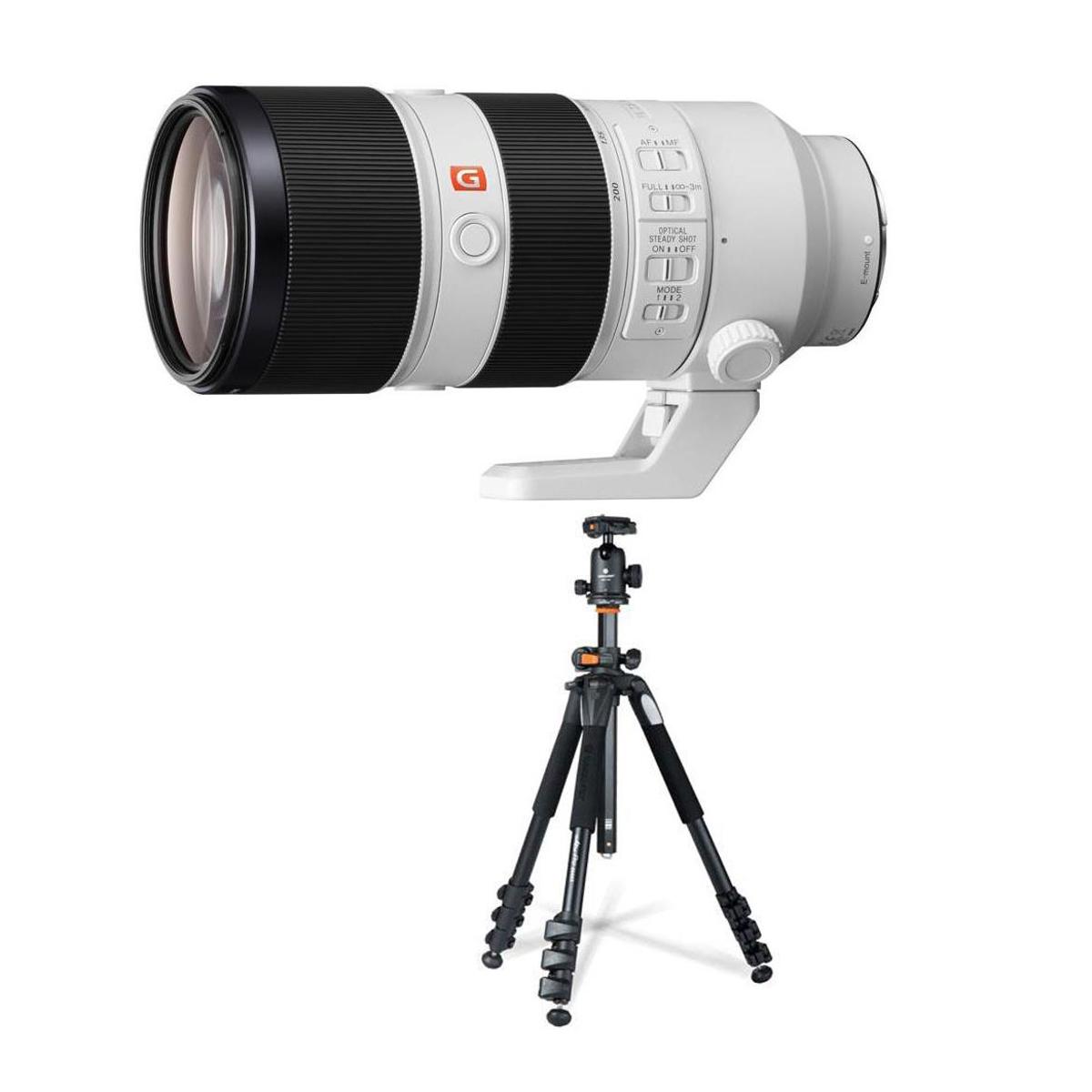 

Sony FE 70-200mm f/2.8 GM OSS Lens for Sony E with FotoPro X-Go Max Tripod