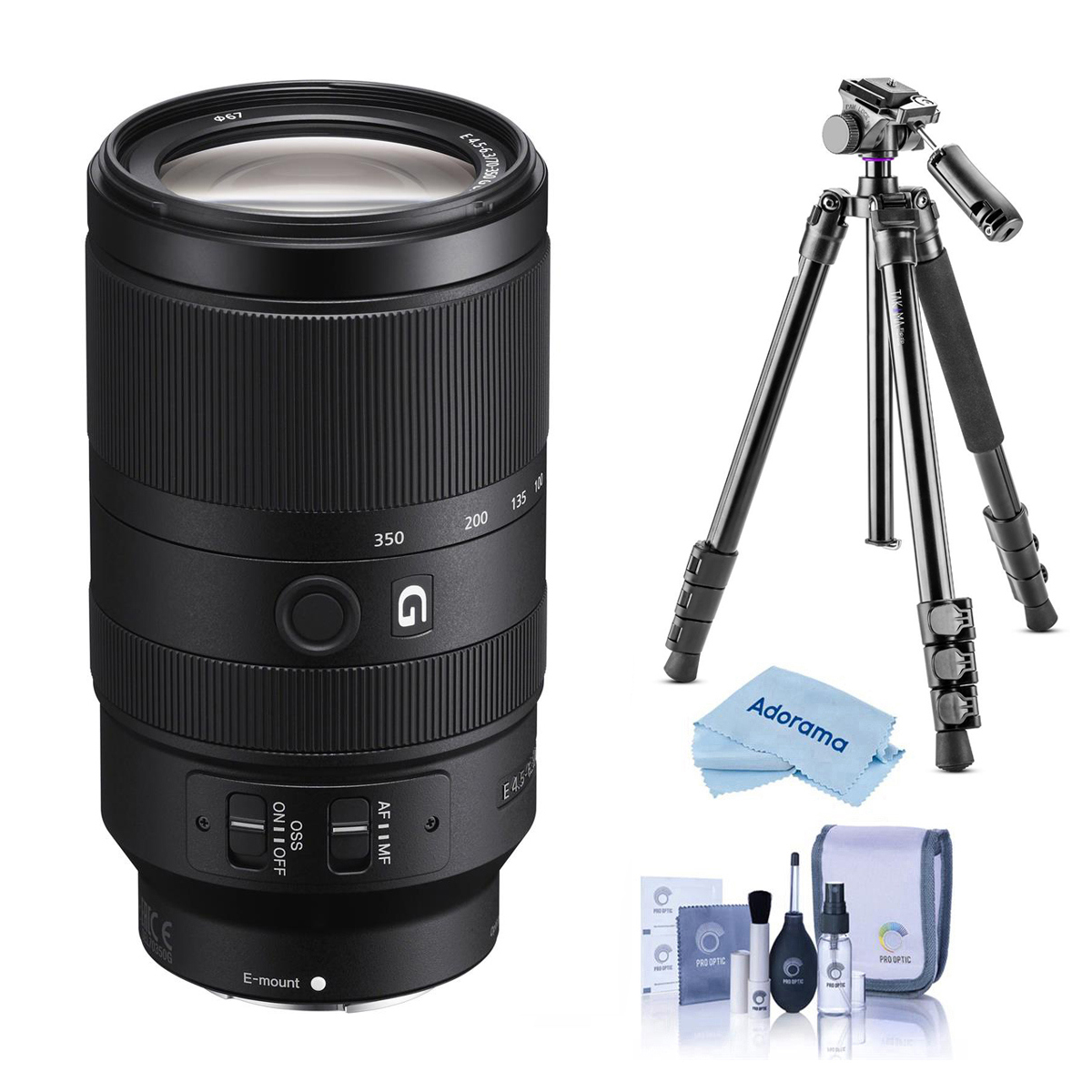 

Sony E 70-350mm f/4.5-6.3 G OSS Lens with Vanguard Alta Pro 264AT Tripod Kit