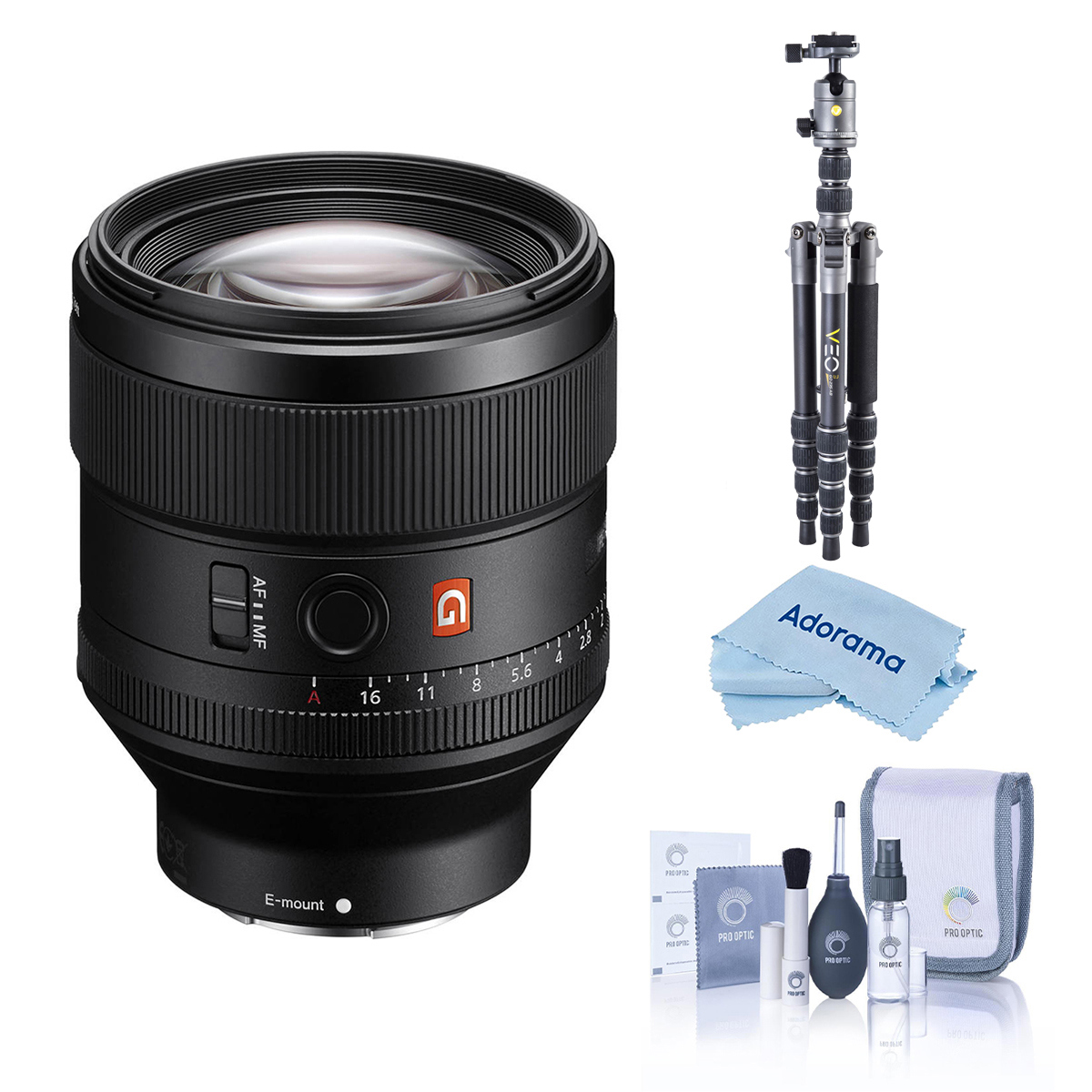 

Sony FE 85mm f/1.4 GM Lens for Sony E with 3Pod TREK Series Carbon Fiber Tripod
