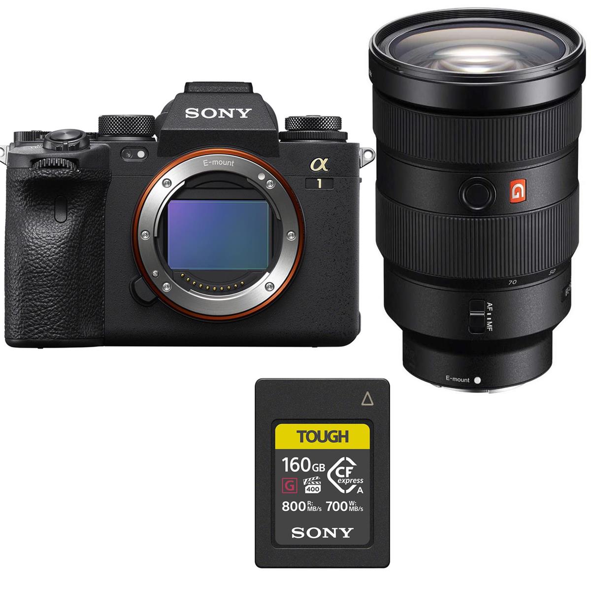 Sony Alpha 1 Mirrorless Camera with FE 24-70mm f/2.8 GM Lens with 160GB CF Card