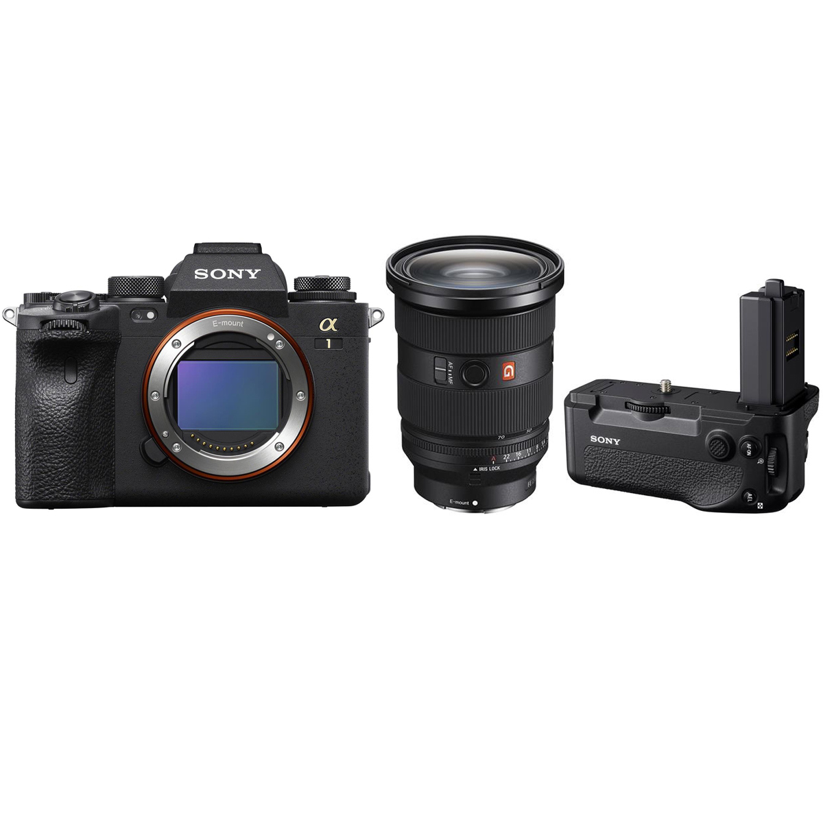 

Sony A1 Mirrorless Camera with FE 24-70mm f/2.8 GM II Lens, VG-C4EM Grip