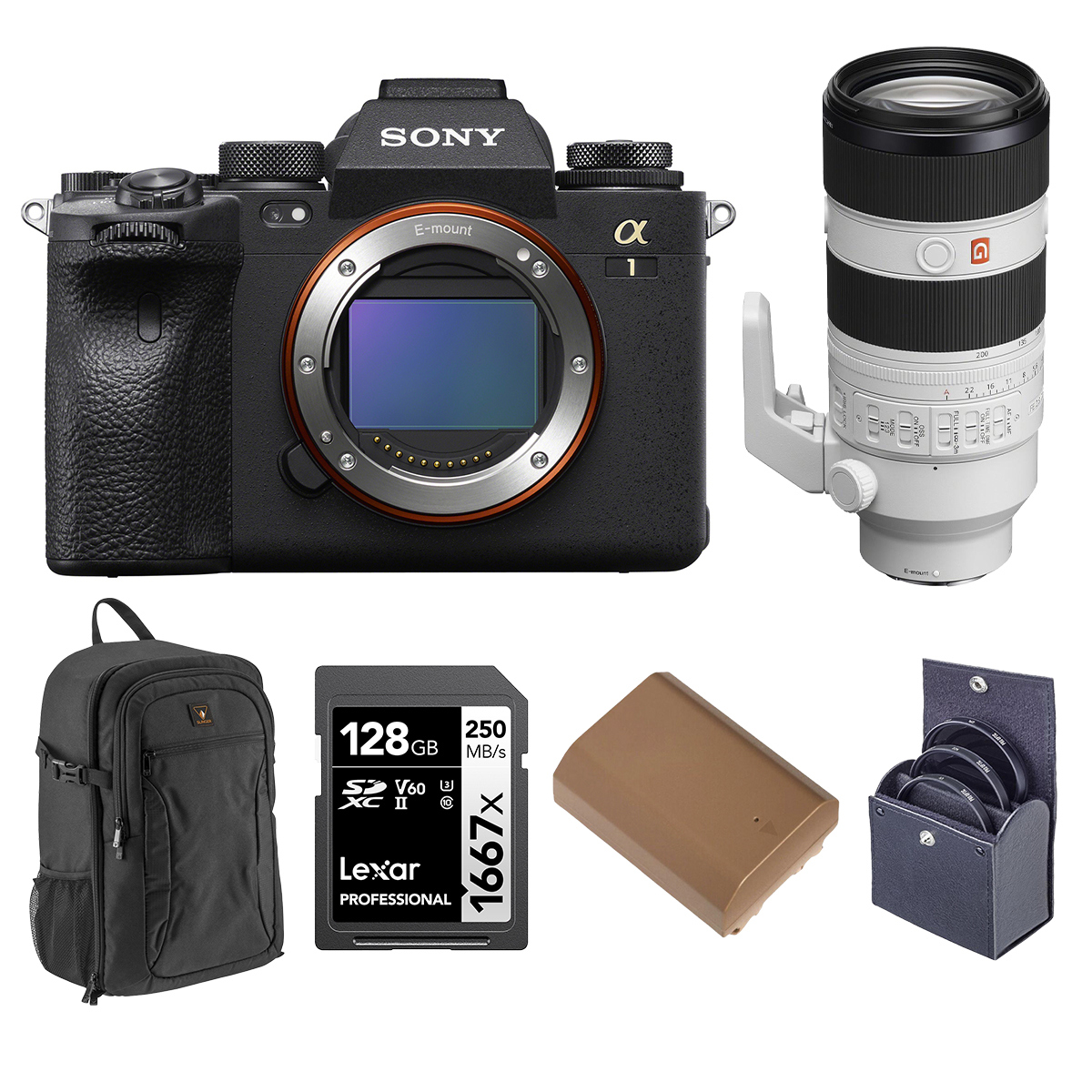 

Sony A1 Mirrorless Camera with FE 70-200mm f/2.8 GM OSS II Lens w/Accessory Kit