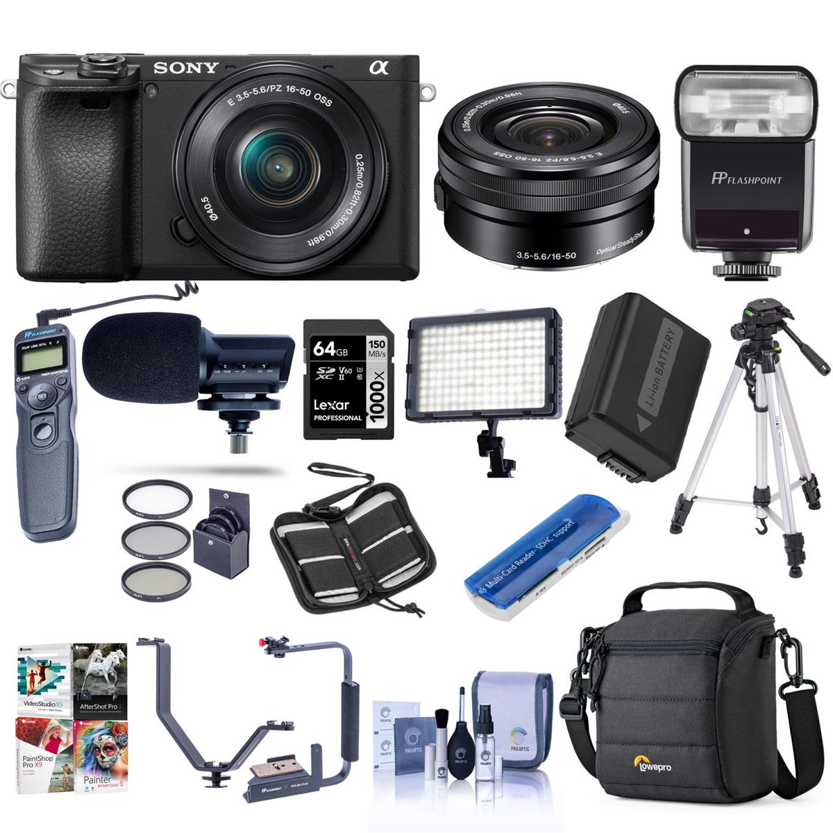 Sony Alpha a6400 Mirrorless Digital Camera with 16-50mm f/3.5-5.6 OSS Lens