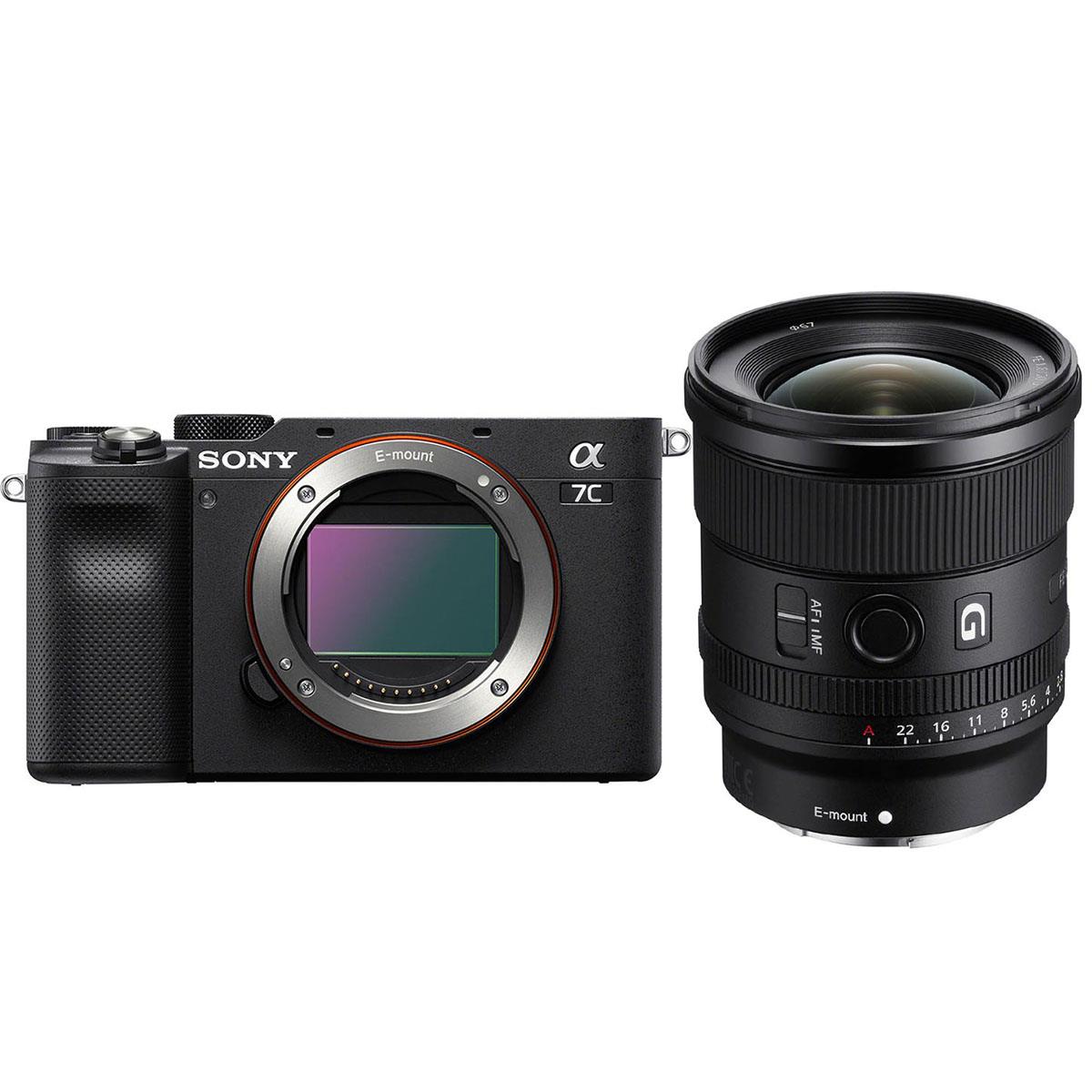 Image of Sony Alpha a7C Mirrorless Camera with 20mm f/1.8 G Lens