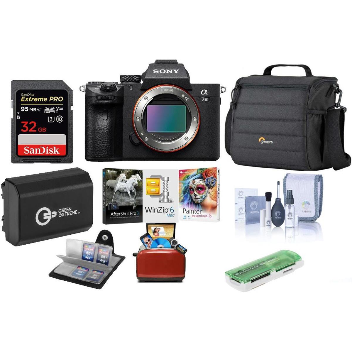 

Sony Alpha a7 III 24MP UHD 4K Mirorless Camera(Body) W/Free Mac Accessory Bundle