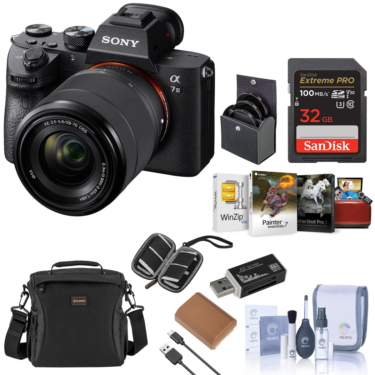 

Sony Alpha a7 III 24MP UHD 4K Mirrorless Camera with 28-70mm Lens W/Free Acc Kit