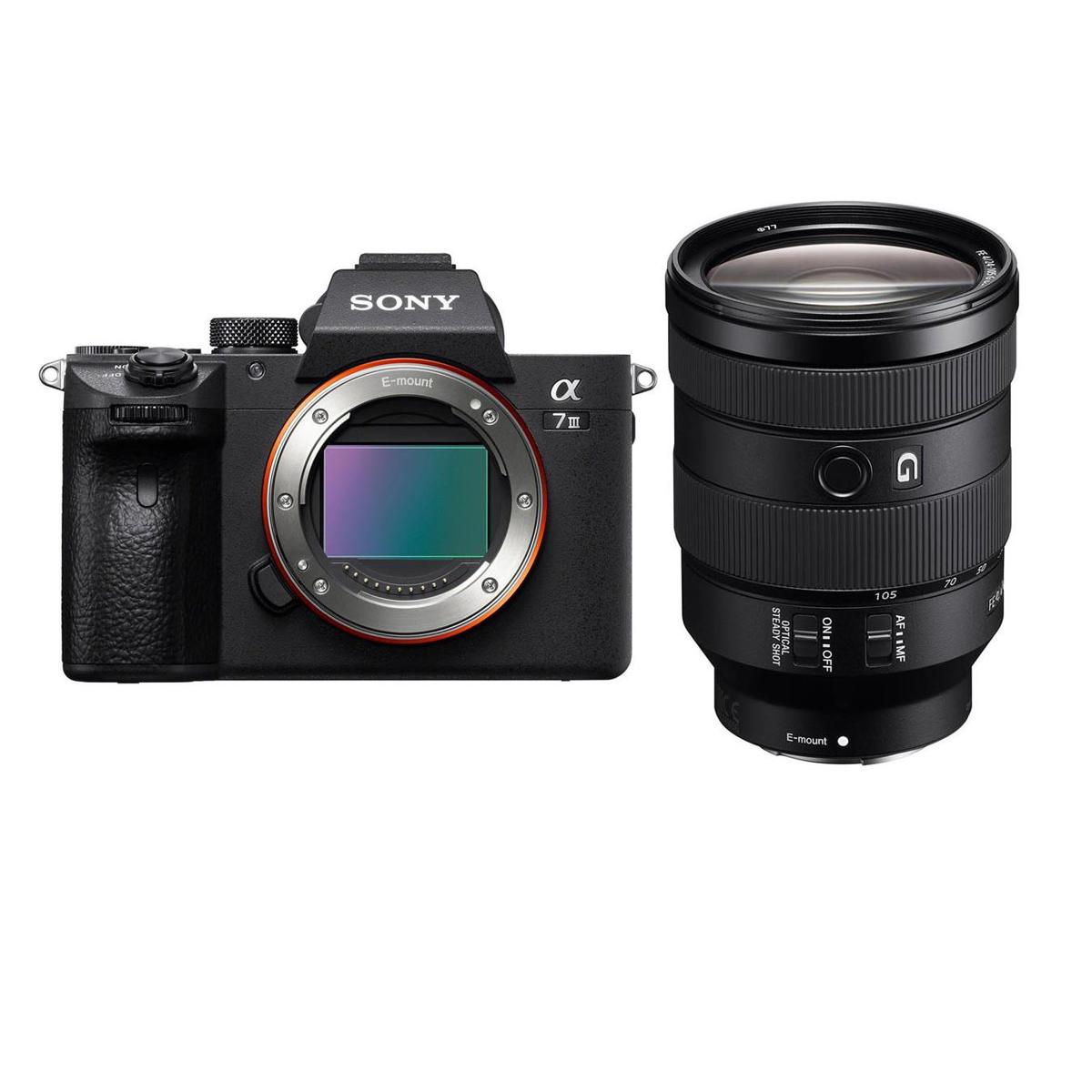

Sony Alpha a7 III 24MP UHD 4K Mirrorless Camera W/FE 24-105mm f/4 G E-Mount Lens
