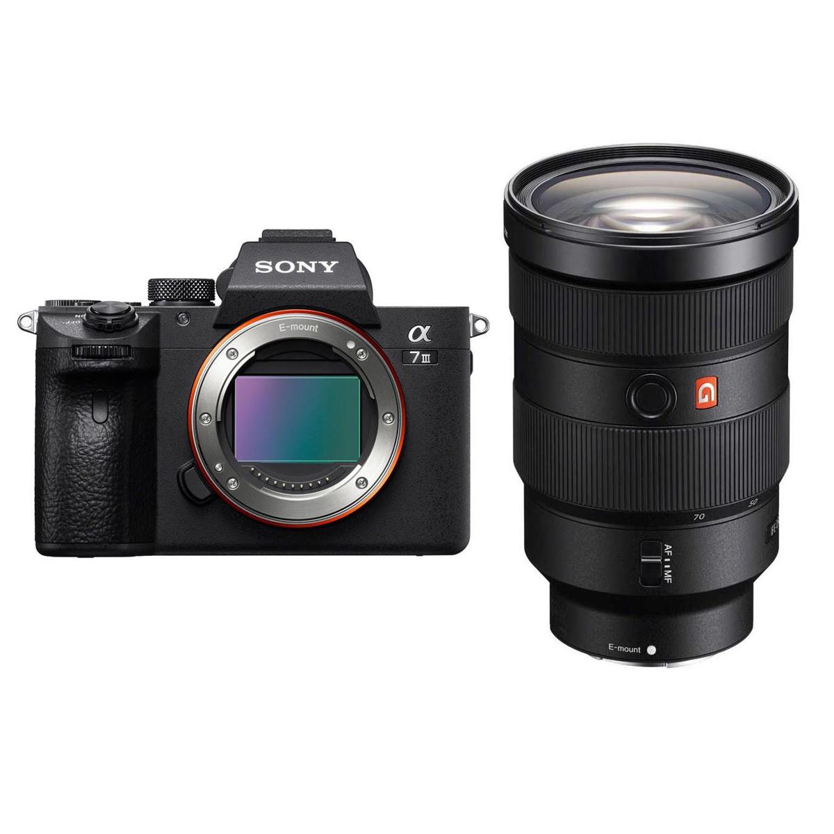 

Sony Alpha a7 III 24MP UH 4K Mirrorless Camera W/ FE 24-70mm f/2.8 GM E-Mnt Lens