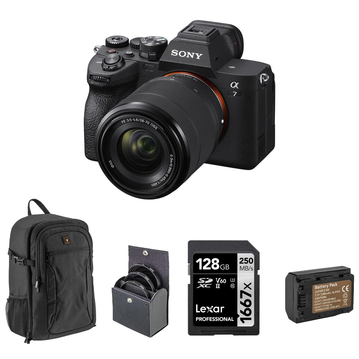 Image of Sony Alpha a7 IV Mirrorless Camera w/28-70mm f/3.5-5.6 Lens and Included Value