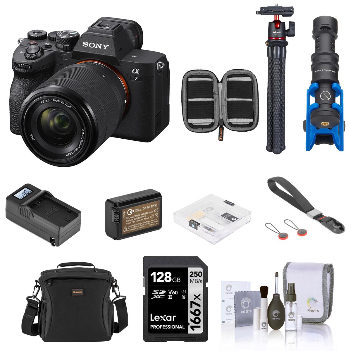 Image of Sony Alpha a7 IV Mirrorless Camera w/28-70mm f/3.5-5.6 Lens and Accessory Kit