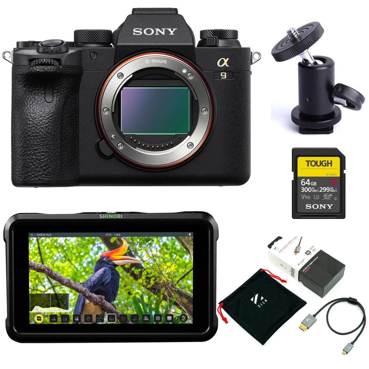 

Sony Alpha a9 II Mirrorless Digital Camera Body With Atomos Accessory Bundle