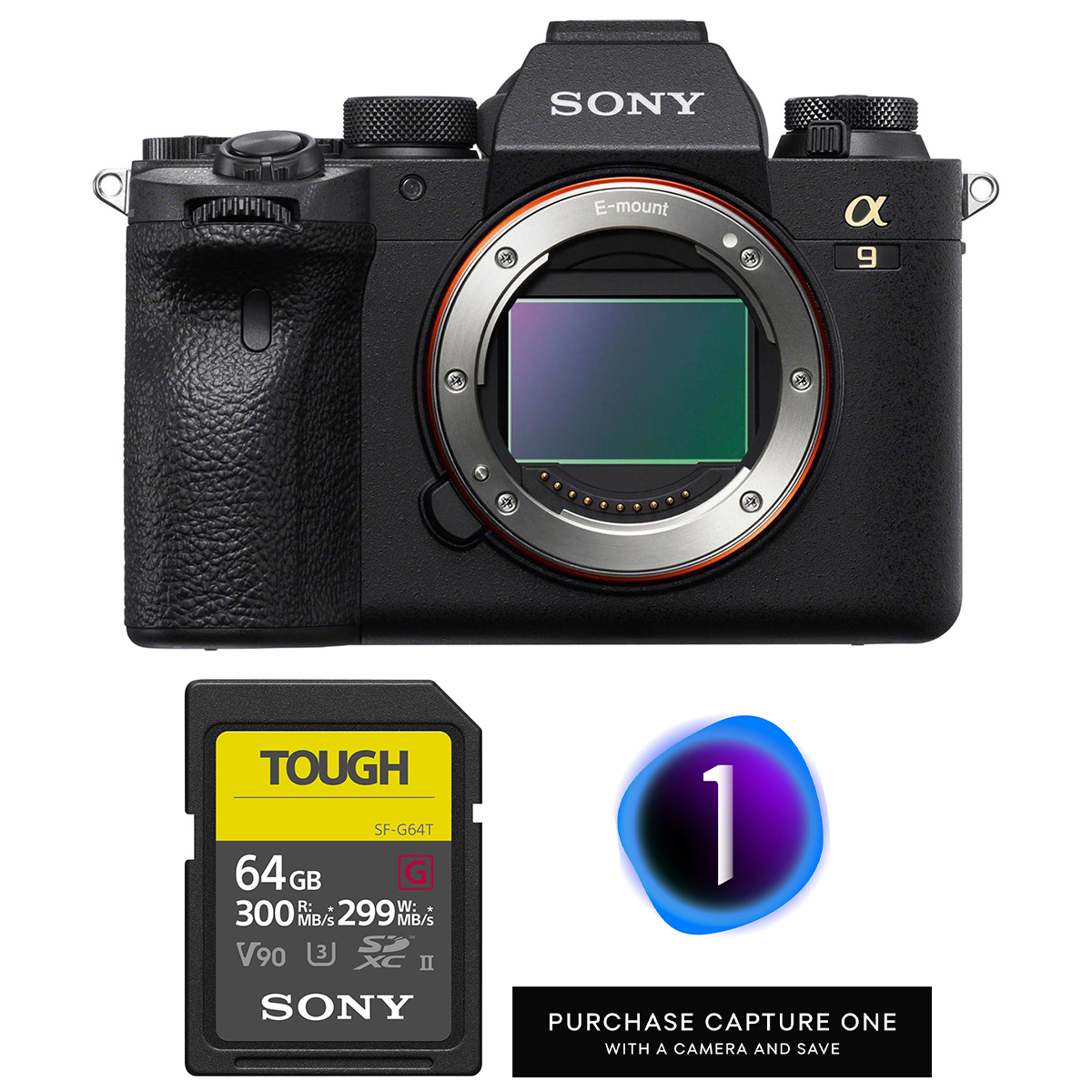 

Sony Alpha a9 II Mirrorless Digital Camera Body with Capture One, 64GB SD Card