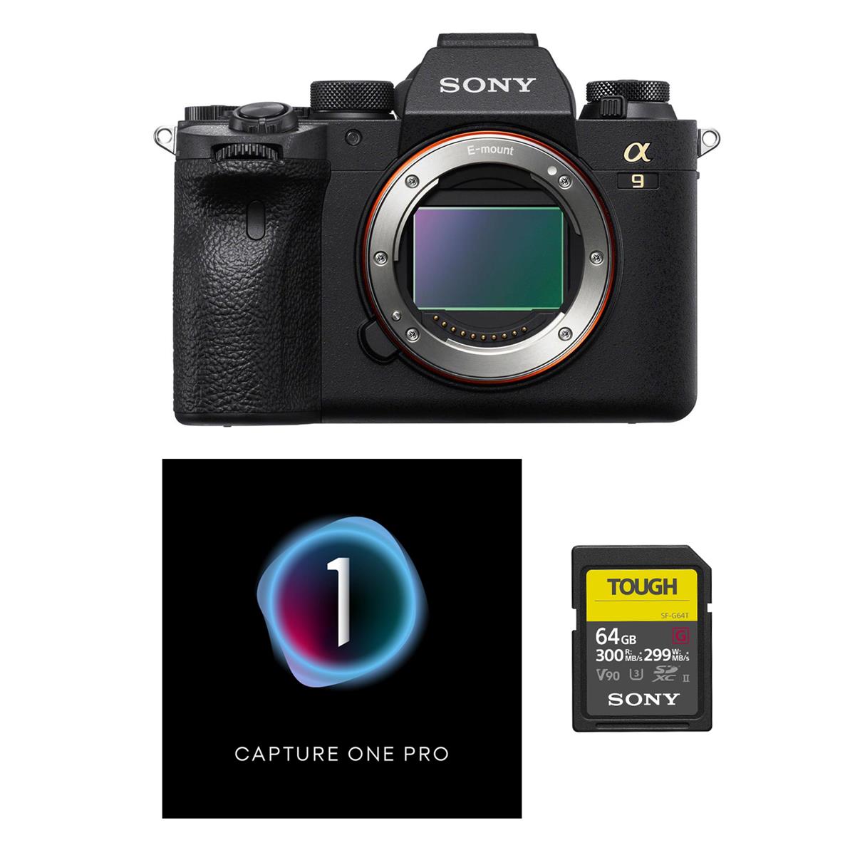Sony Alpha a9 II Mirrorless Digital Camera Body with Capture One, 64GB SD Card