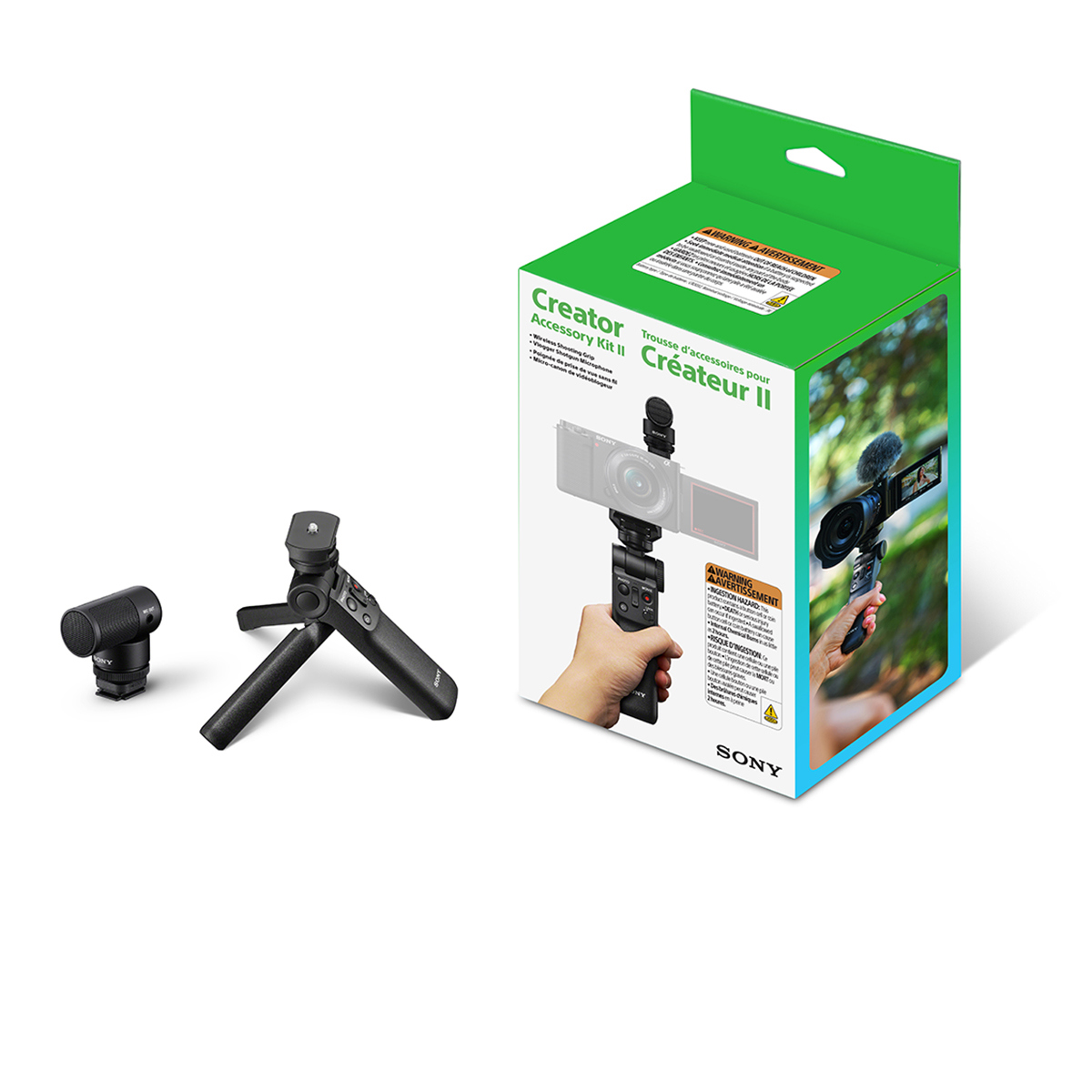 

Sony Creator Accessory Kit II with Shooting Grip & Vlogger Shotgun Microphone