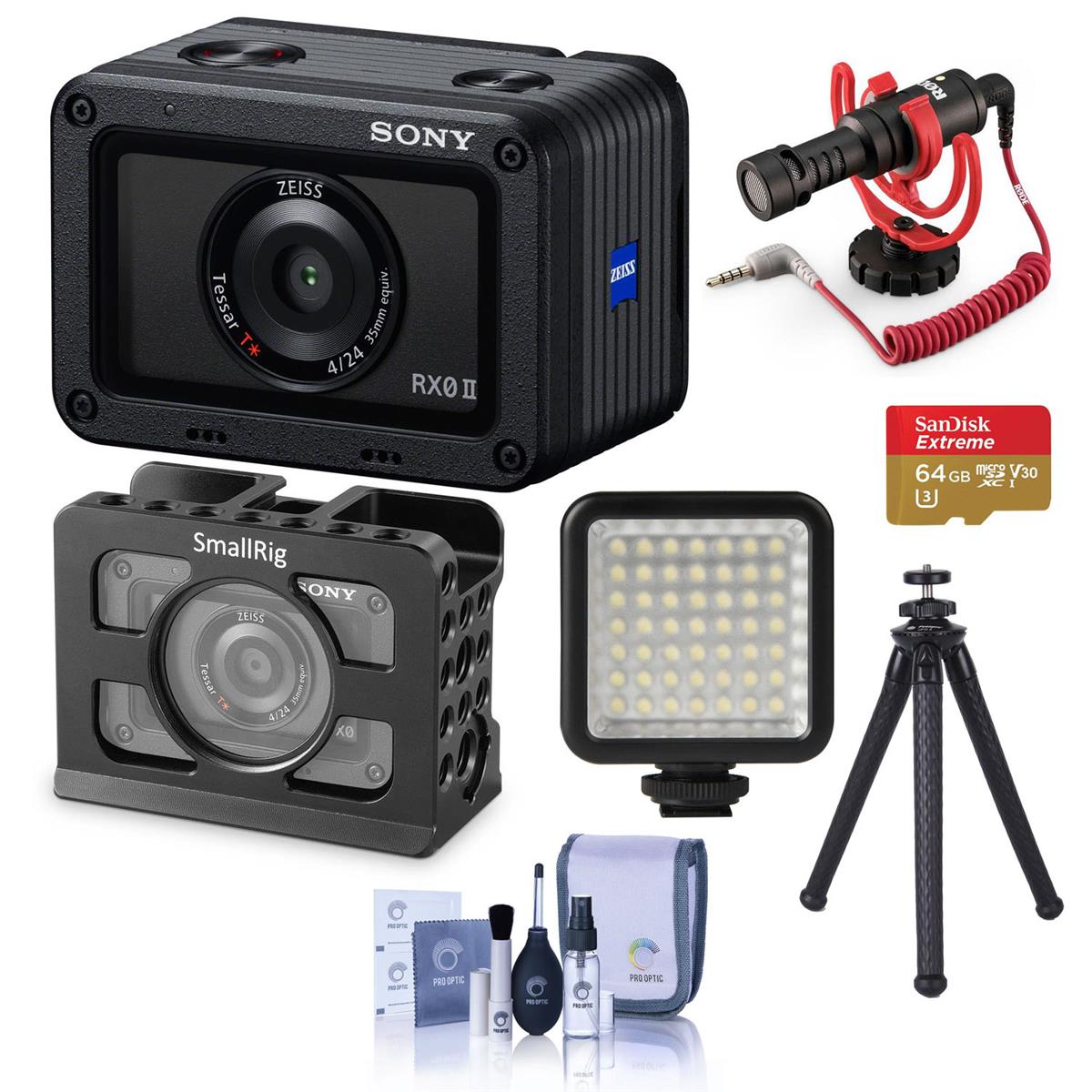 

Sony Cyber-shot RX0 II Digital Camera with vlogging Accessory kit