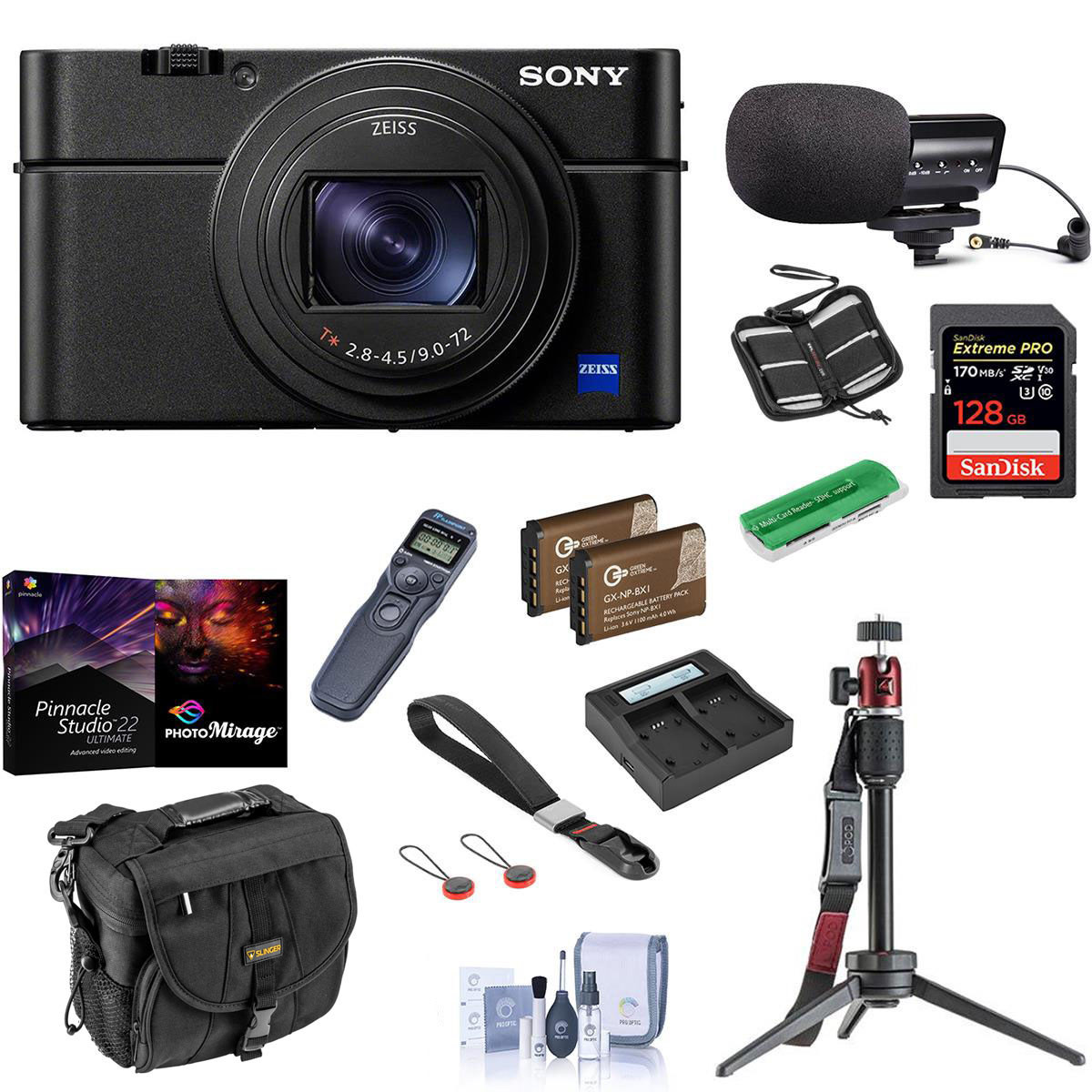 

Sony Cyber-shot DSC-RX100 VII Digital Camera With Pro PC Accessory Bundle