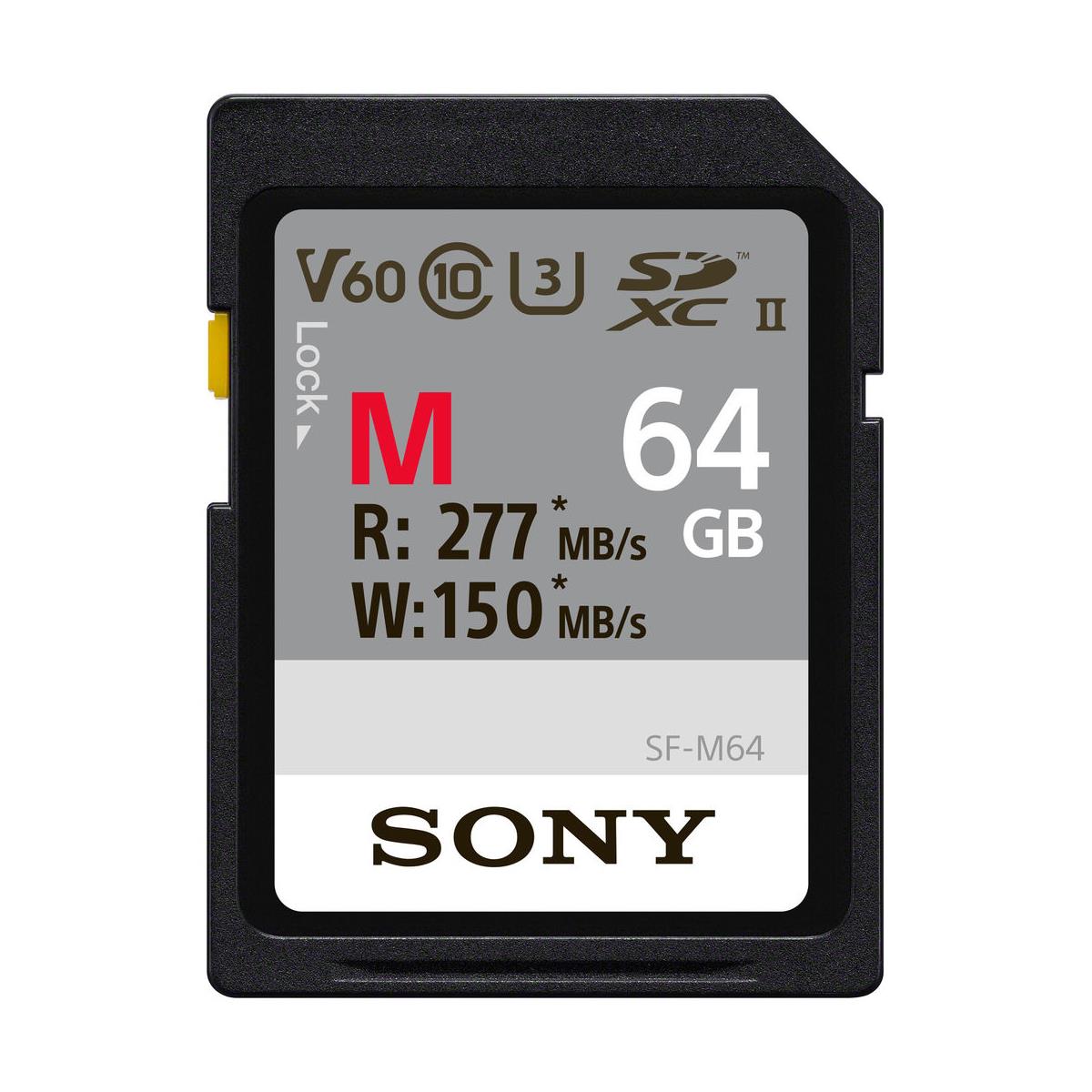 Image of Sony SF-M Series 64GB UHS-II SDXC Memory Card