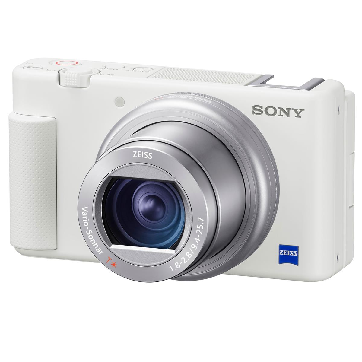 Câmera compacta Sony ZV-1 4K HD, branca