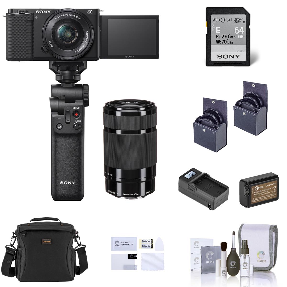 Image of Sony ZV-E10 Camera w/16-50 &amp; 55-210mm Lens