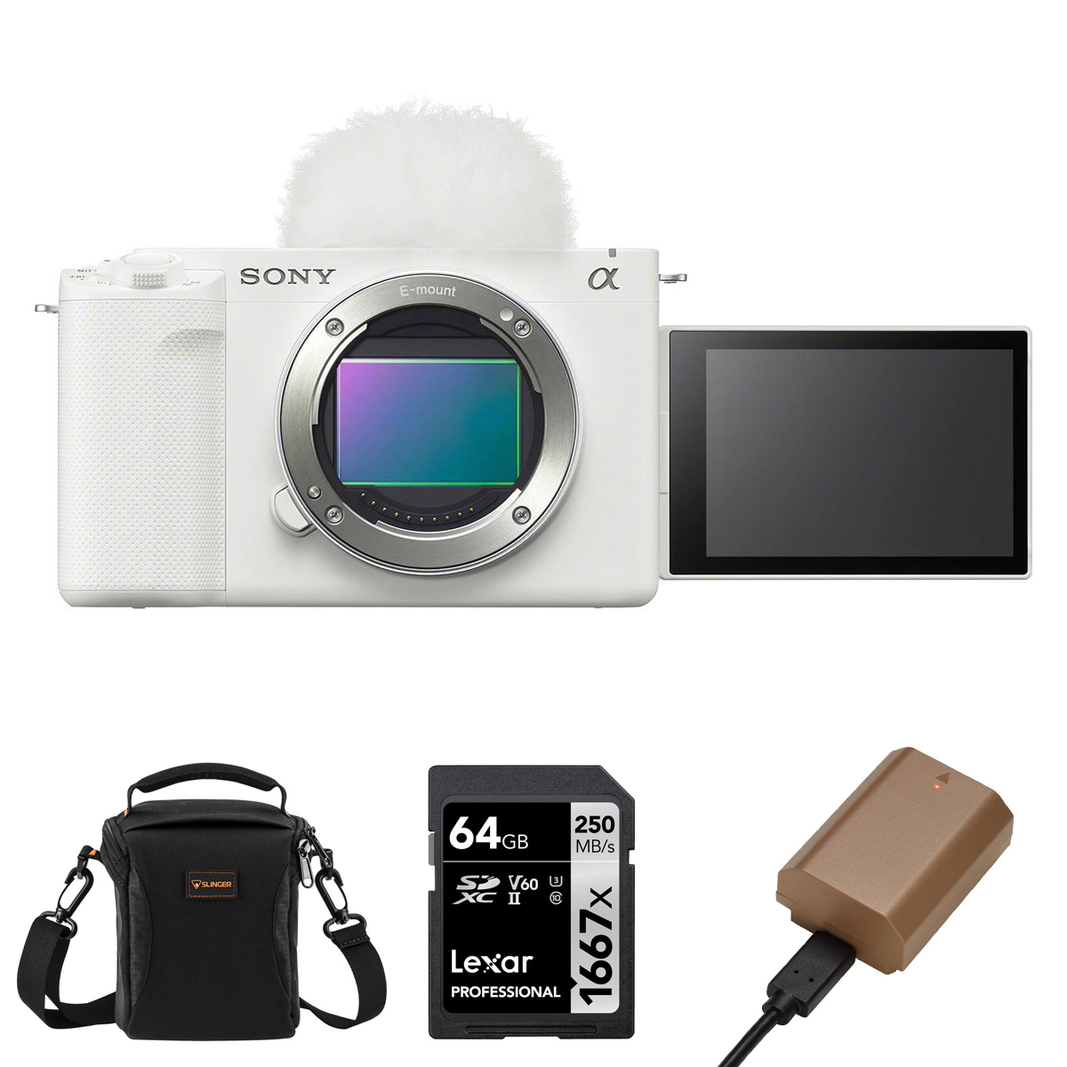 

Sony ZV-E1 Mirrorless Camera, White, Bundle with Included Value