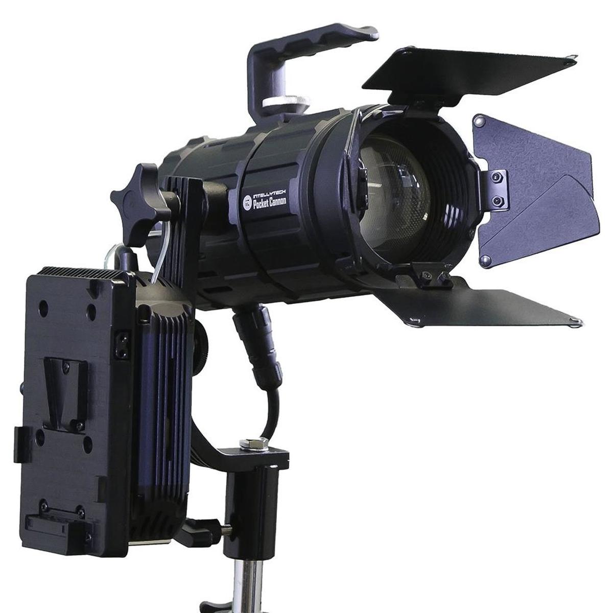 

Intellytech Pocket Cannon Focusable LED Daylight Fresnel V-Mount & NPF Kit