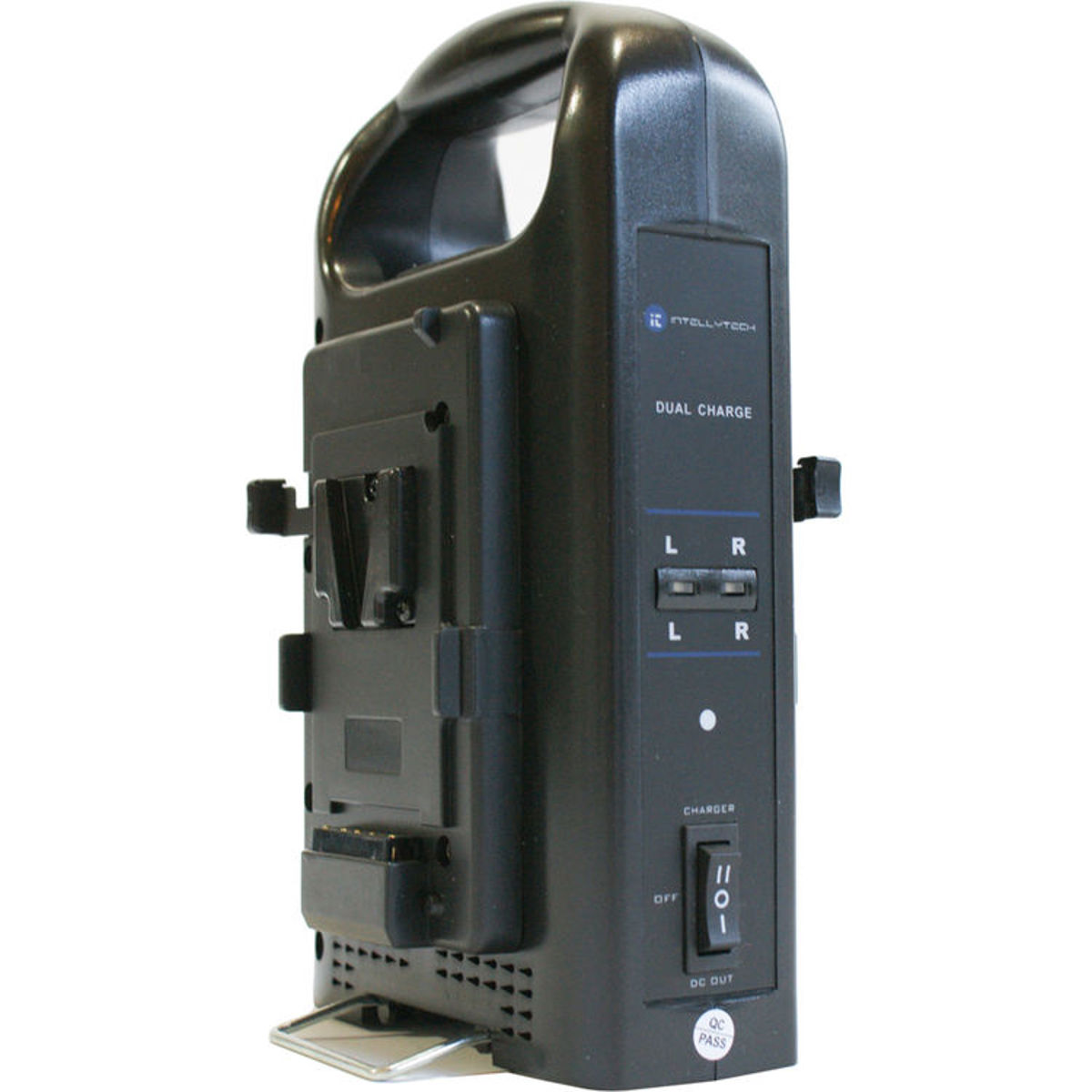 Image of Intellytech Dual Battery Charger. Quick Charge - V-Mount