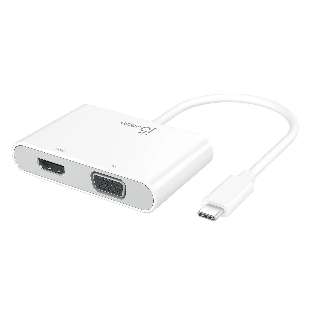 

J5 Create JCA175 USB-C to HDMI & VGA Adapter with USB 3.0/Power Delivery