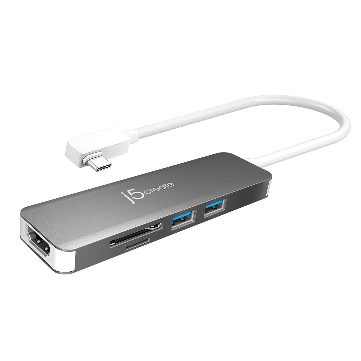 Image of J5 Create JCD372 5-in-1 USB-C 3.1 SuperSpeed + Multi-Adapter