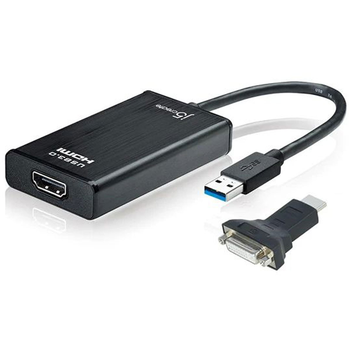 

J5 Create JUA350 USB 3.0 HDMI to DVI Display Adapter with 1080p HD Playback