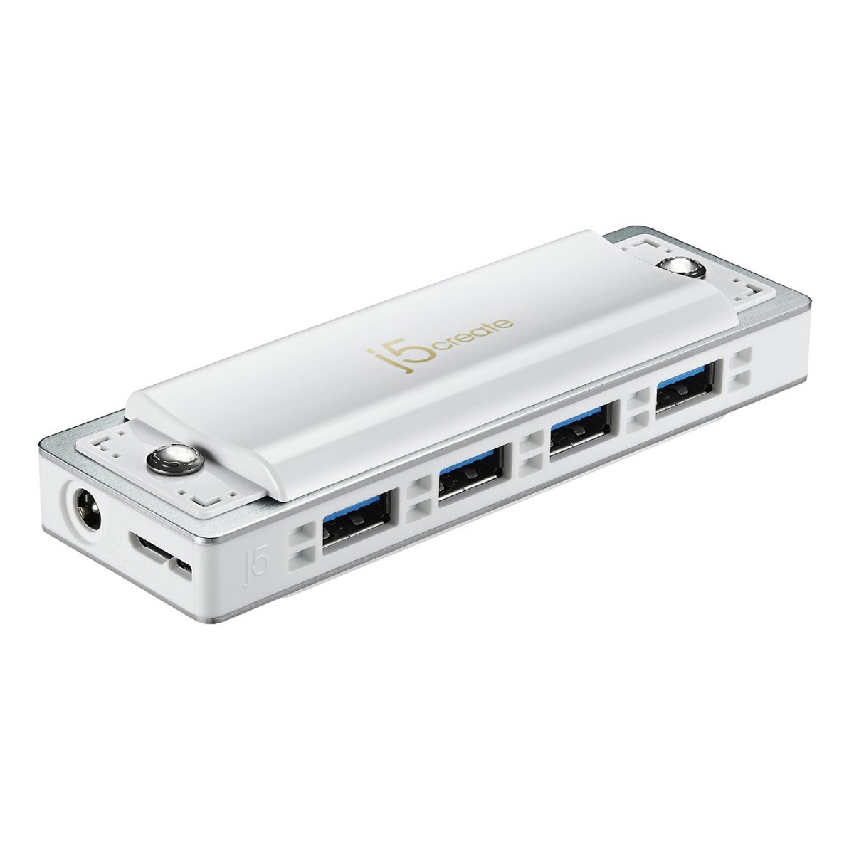 

J5 Create JUH345WE Harmonica USB 3.0 4-Port Hub for Mac and Windows, White