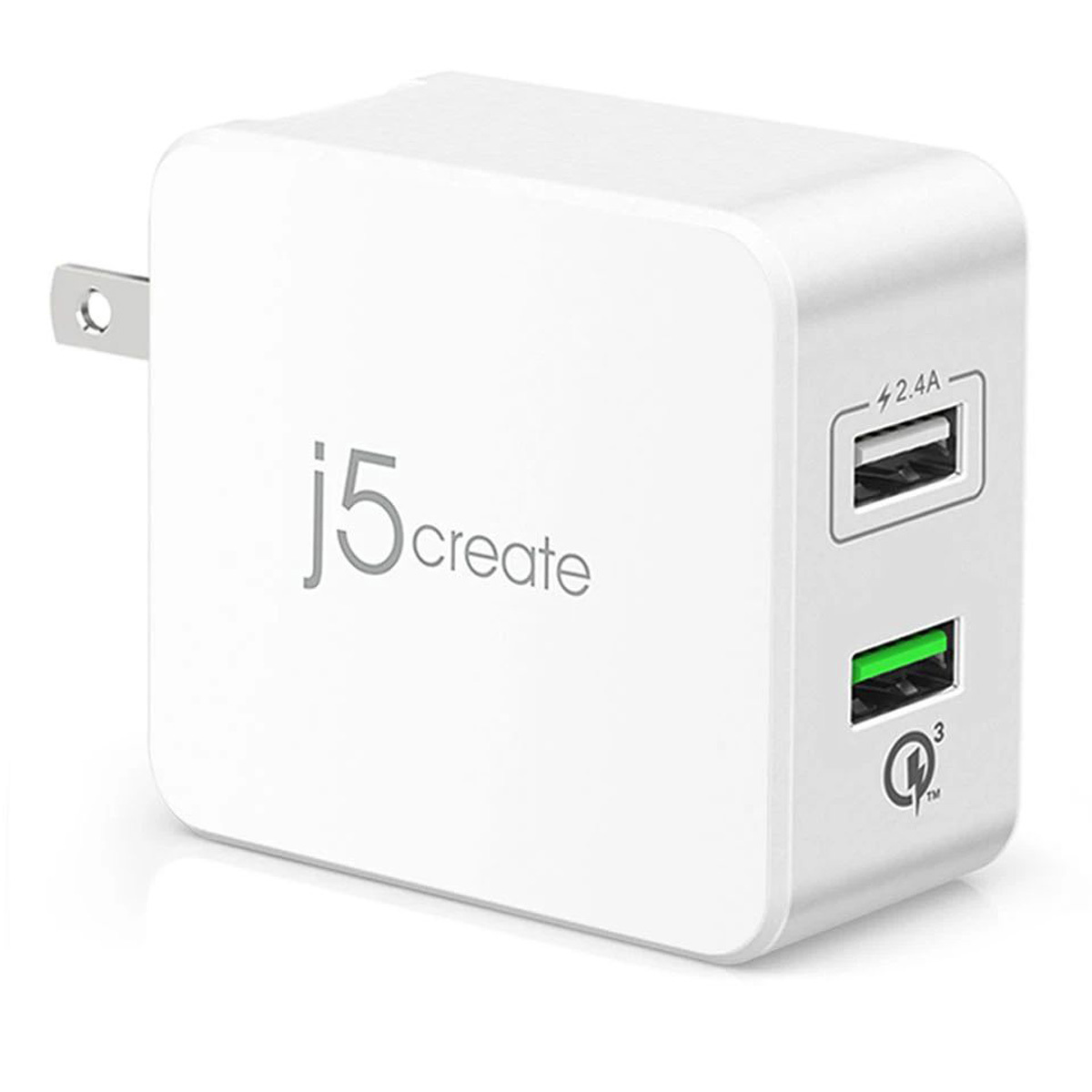 

J5 Create JUP20 30W 2-Port USB Type-A & QC3.0 Charger