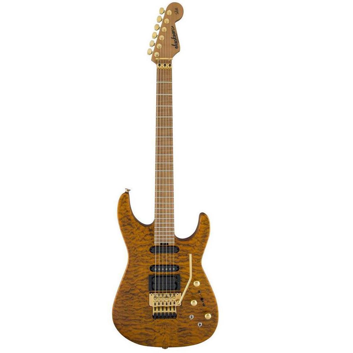 

Jackson USA Signature Phil Collen PC1 Satin Electric Guitar, Transparent Amber